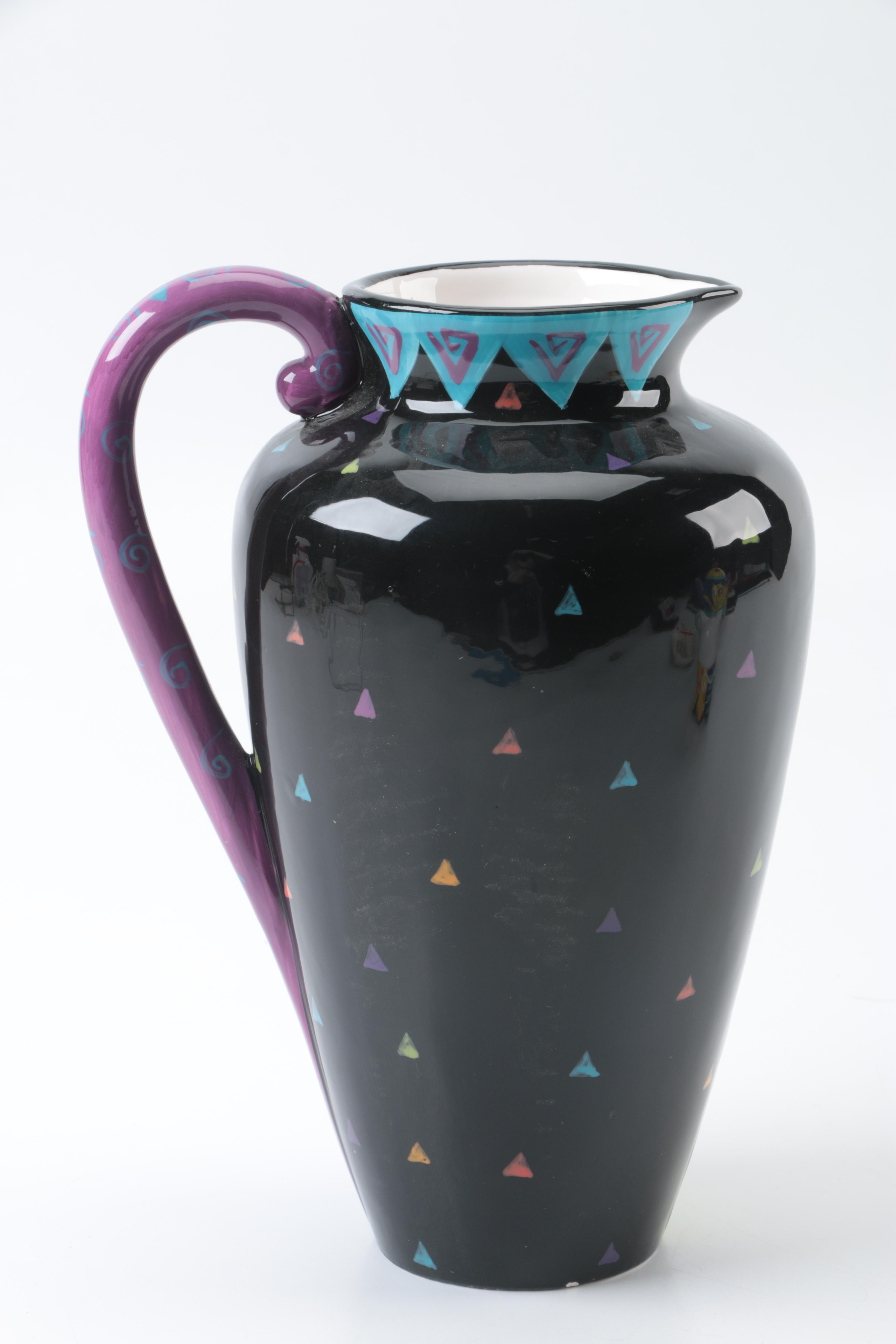 Laurel Burch and Karen Gelff Cat Earthenware