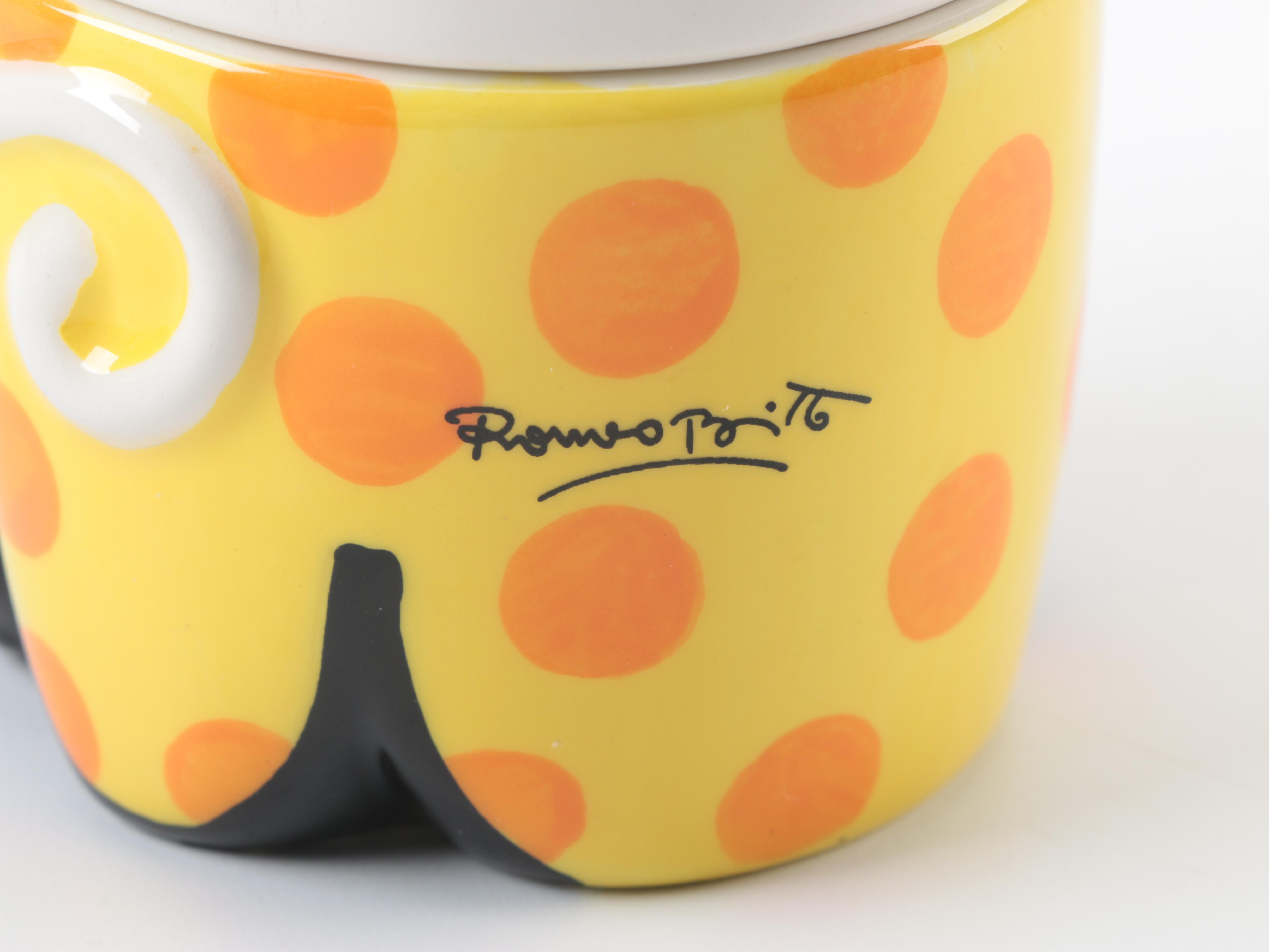 Laurel Burch and Karen Gelff Cat Earthenware