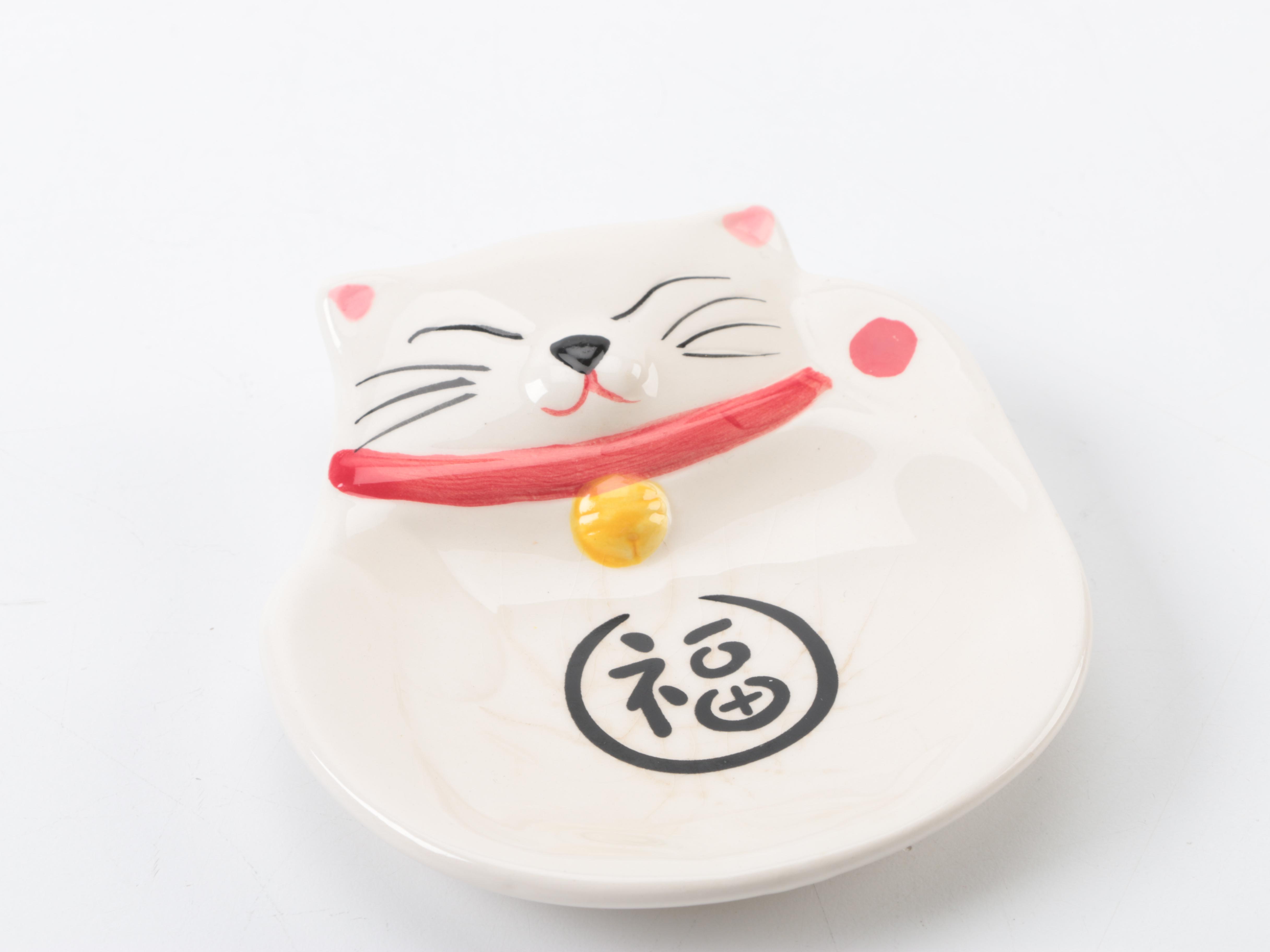 Laurel Burch and Karen Gelff Cat Earthenware