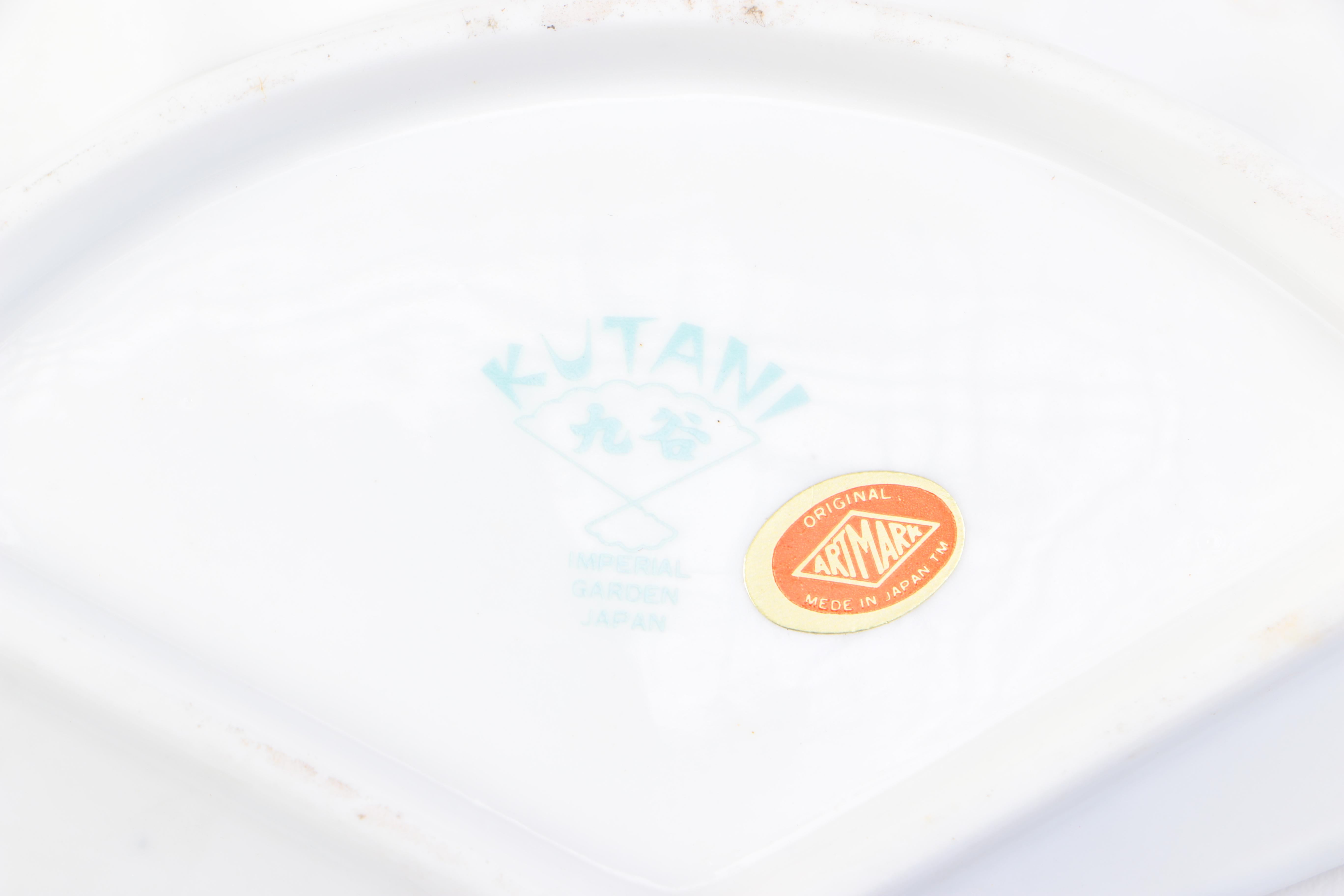 Assortment of Japanese Dishes Including Imari