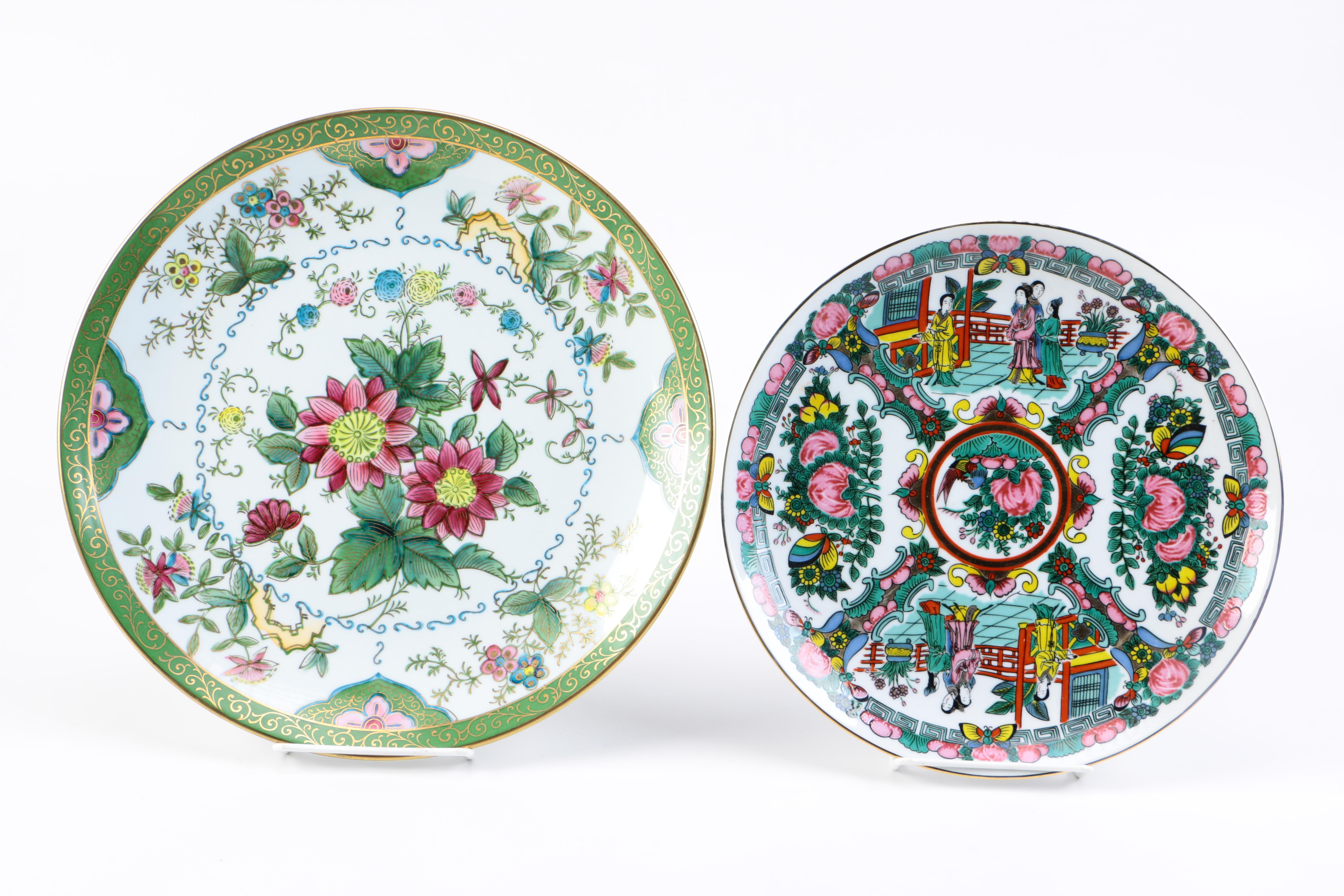 Assortment of Japanese Dishes Including Imari