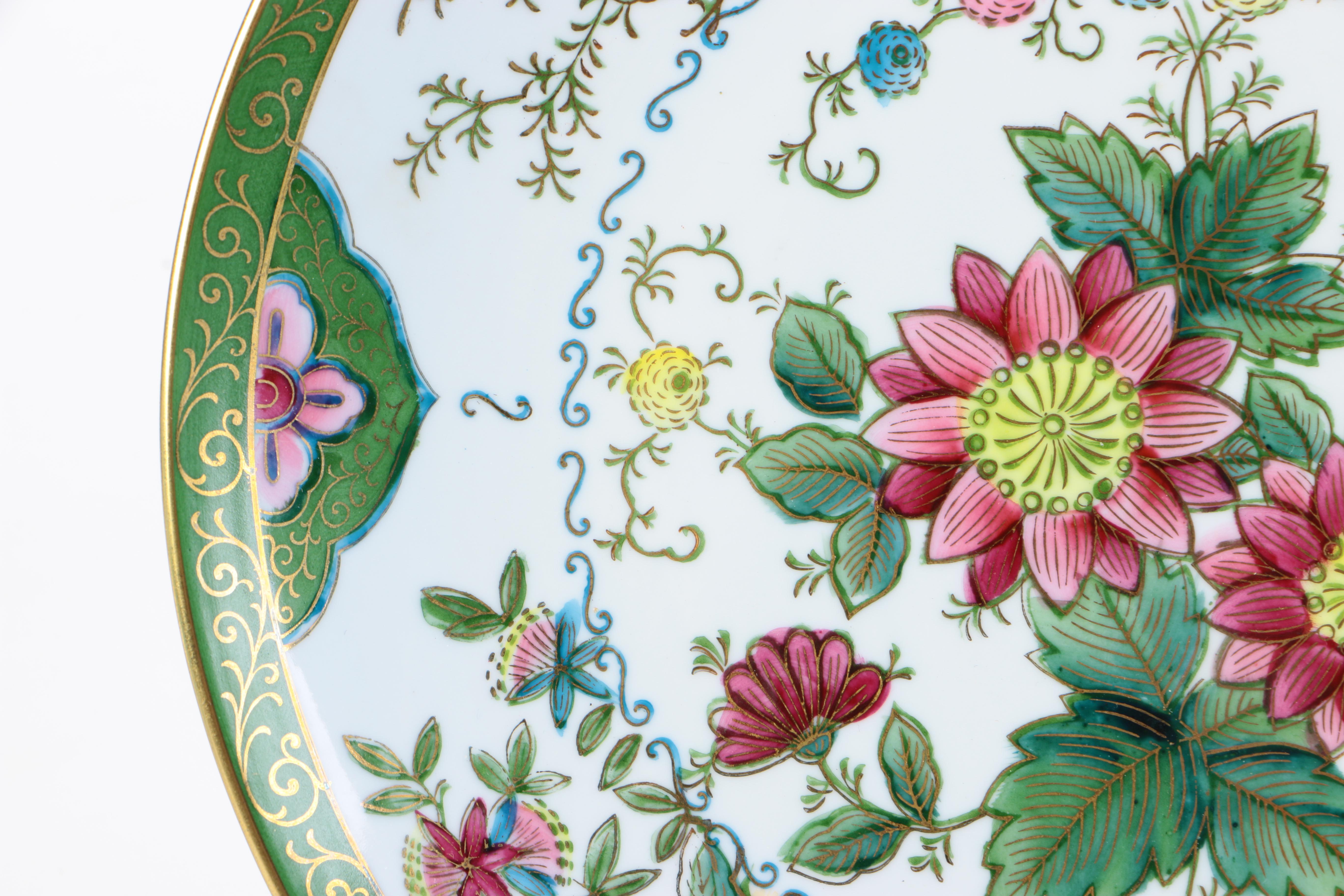 Assortment of Japanese Dishes Including Imari