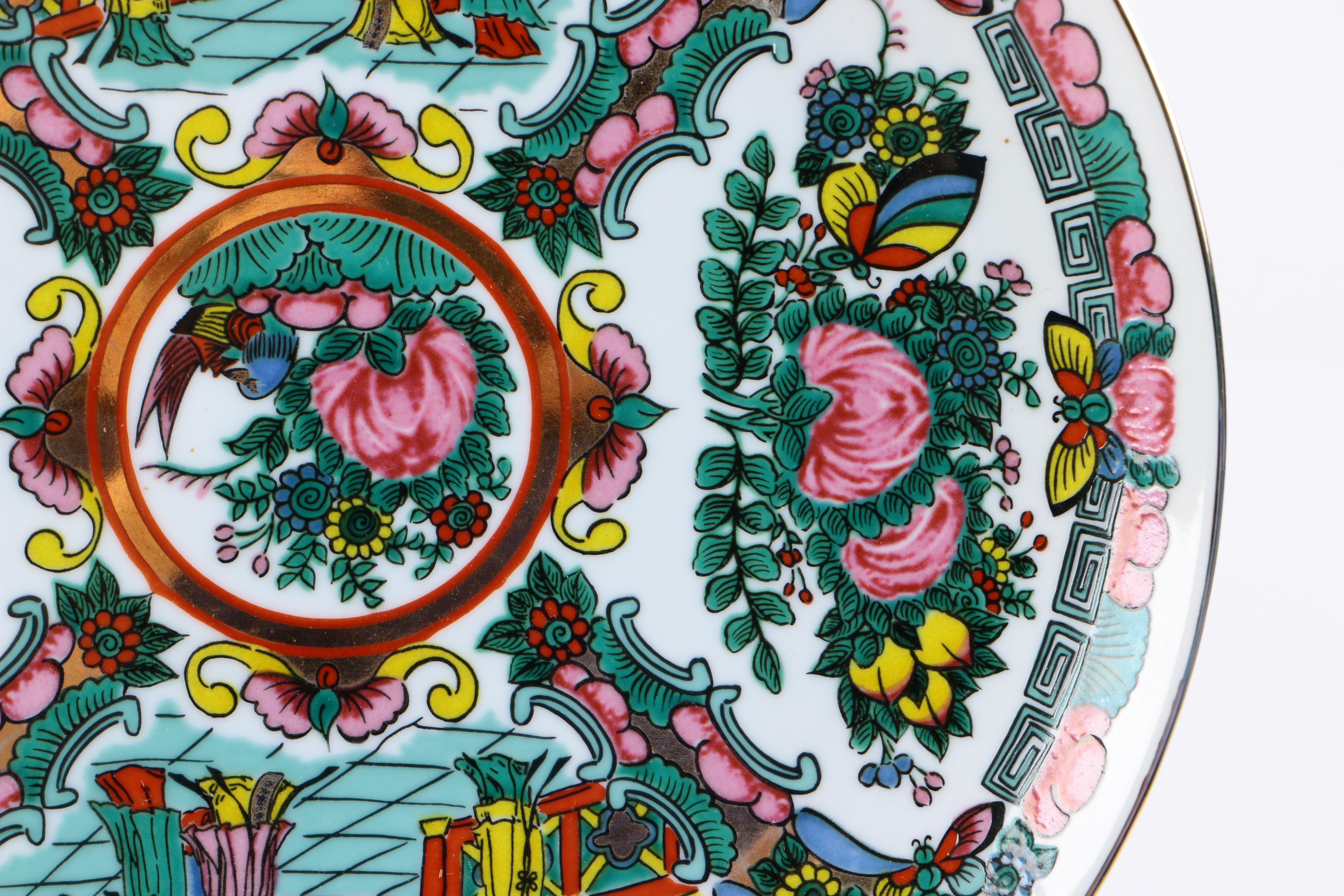 Assortment of Japanese Dishes Including Imari