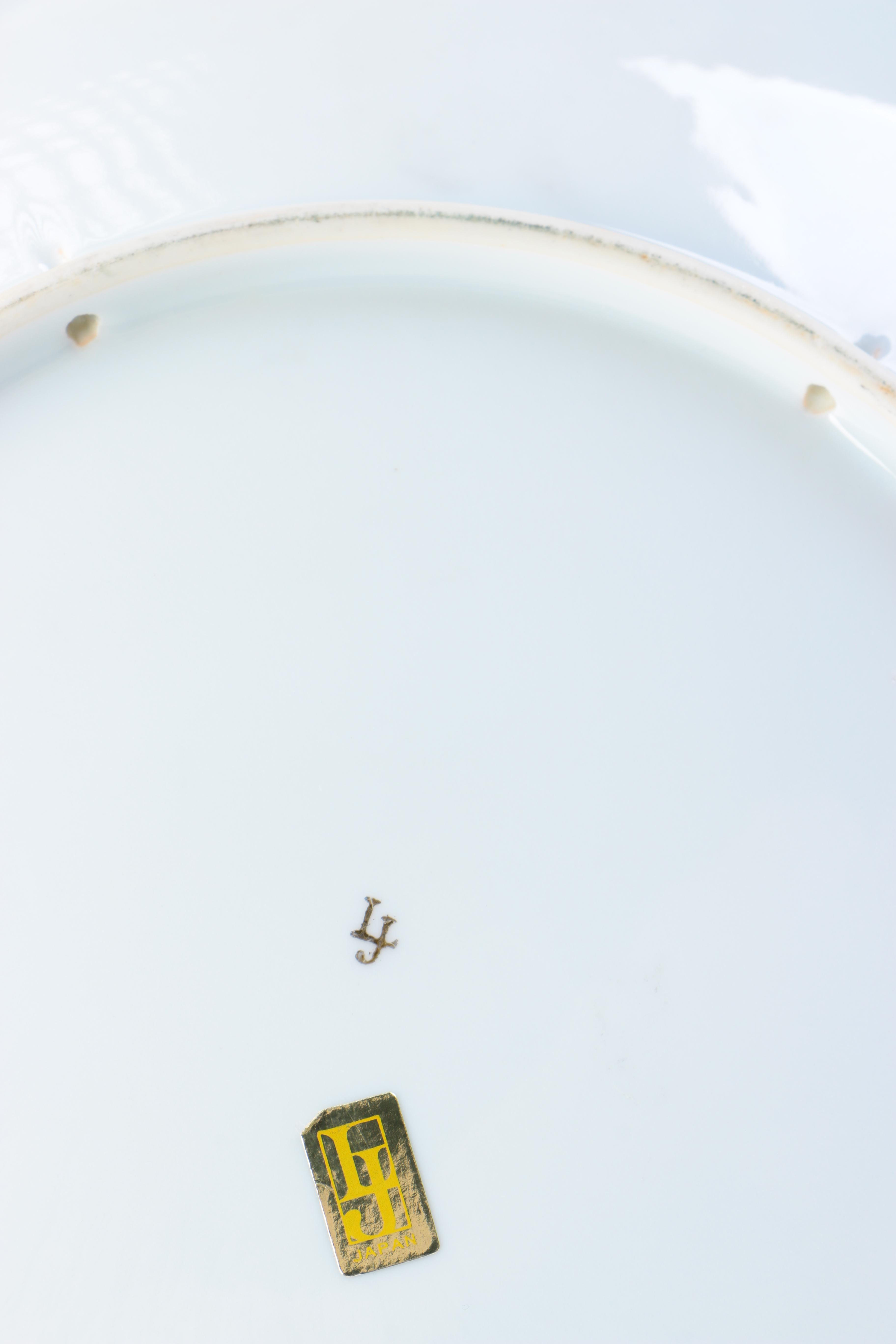 Assortment of Japanese Dishes Including Imari