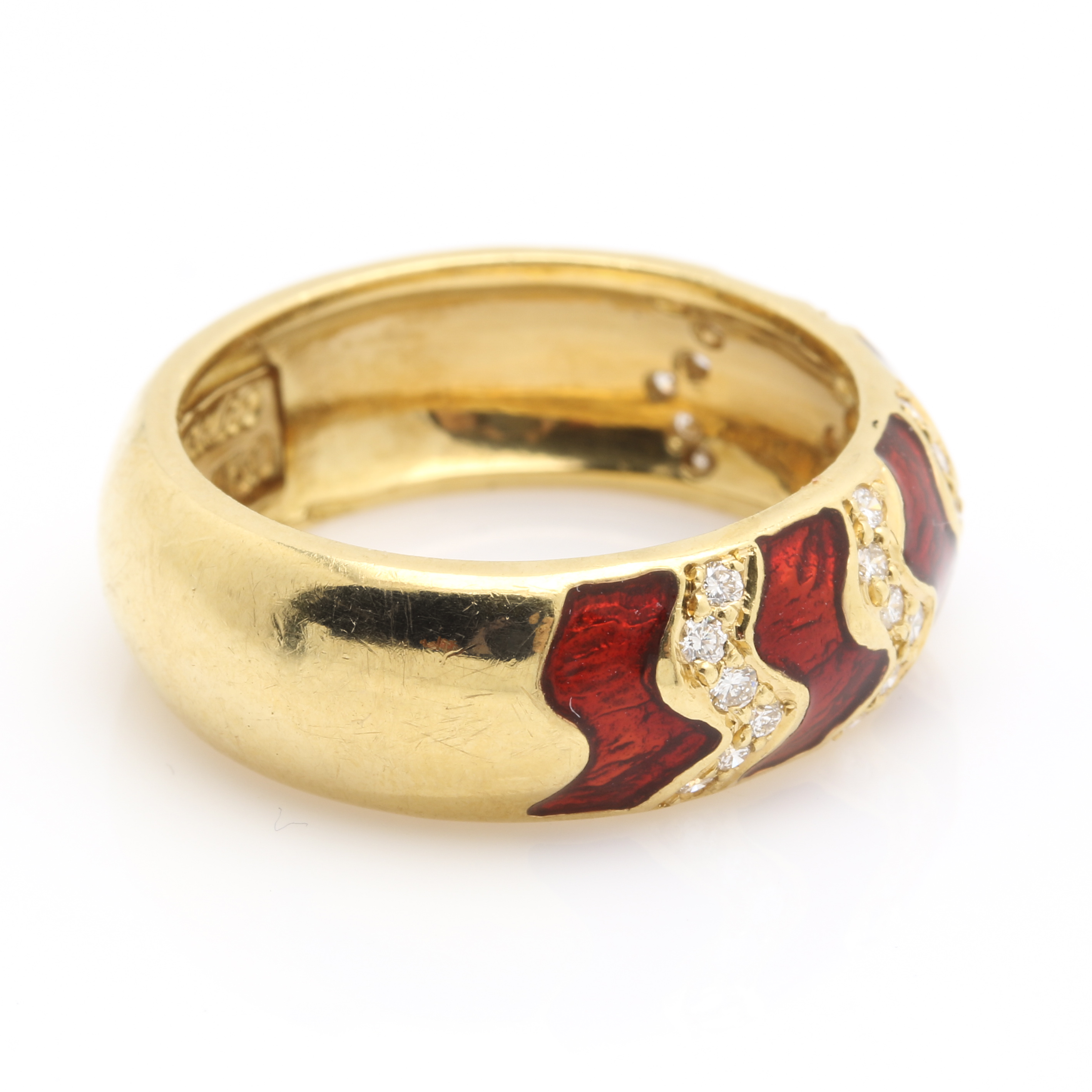 Hidalgo 18K Yellow Gold Diamond Band