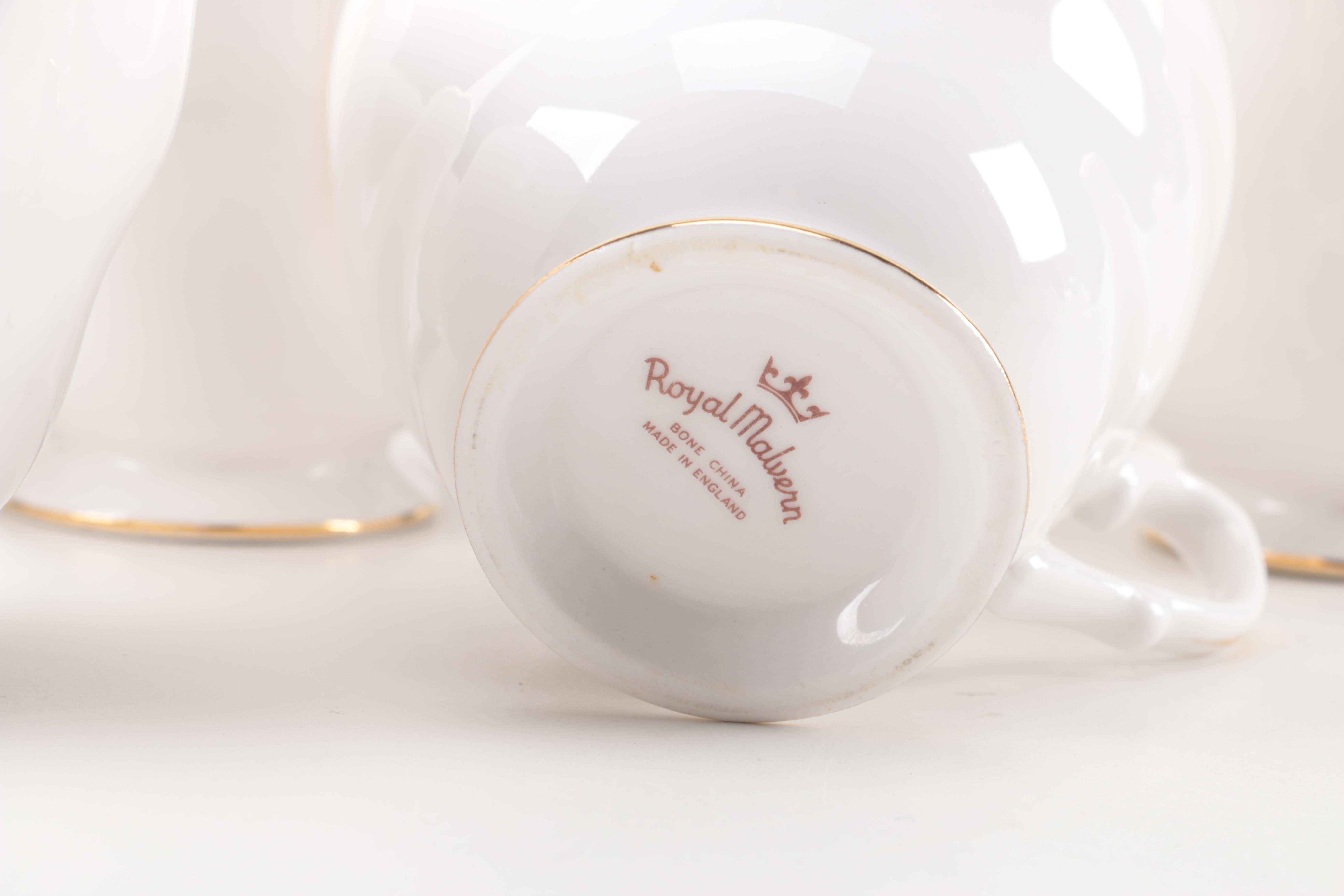 Royal Malvern Tea Cups and Saucers