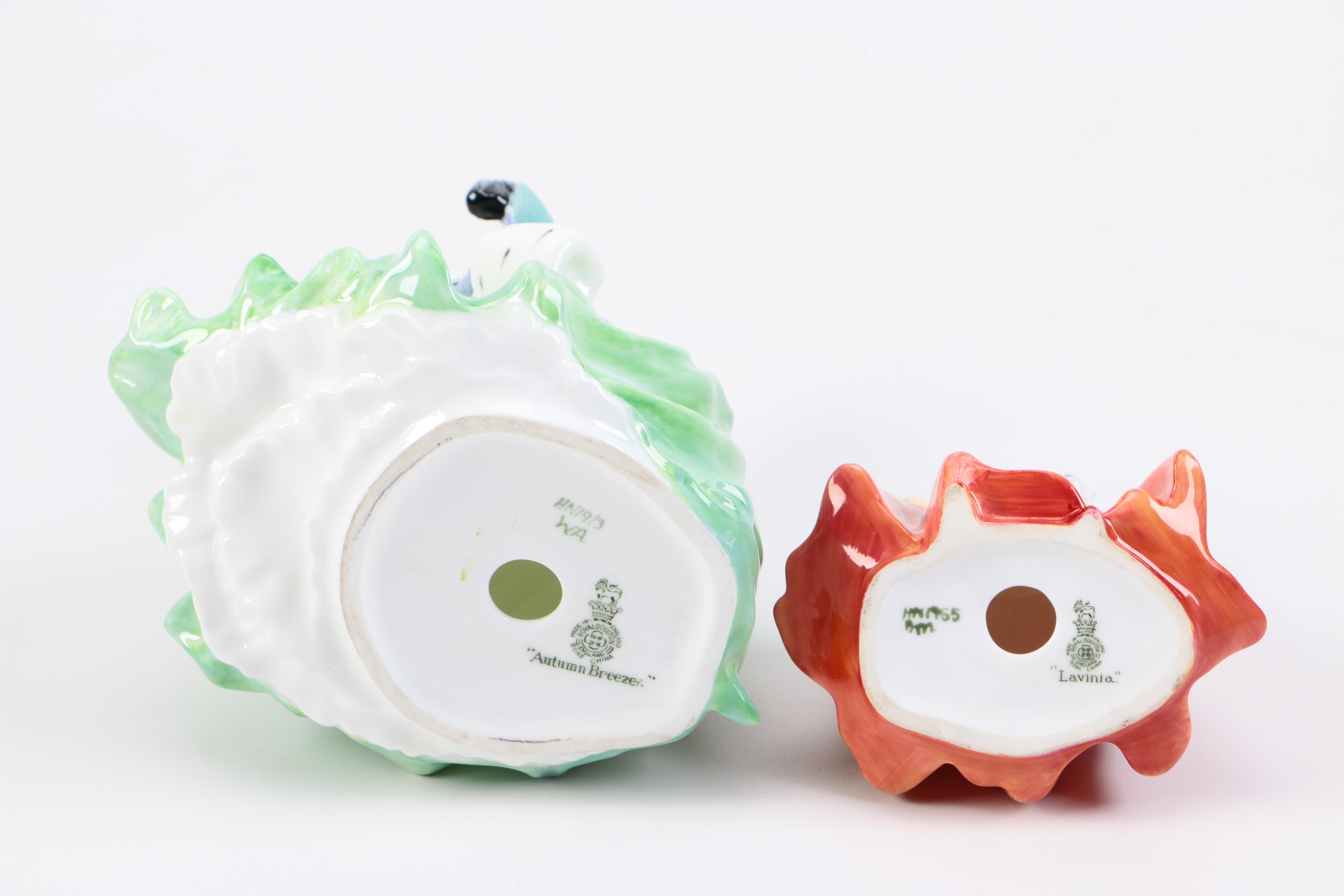 Royal Doulton Porcelain  "Autumn Breezes" and "Lavinia"