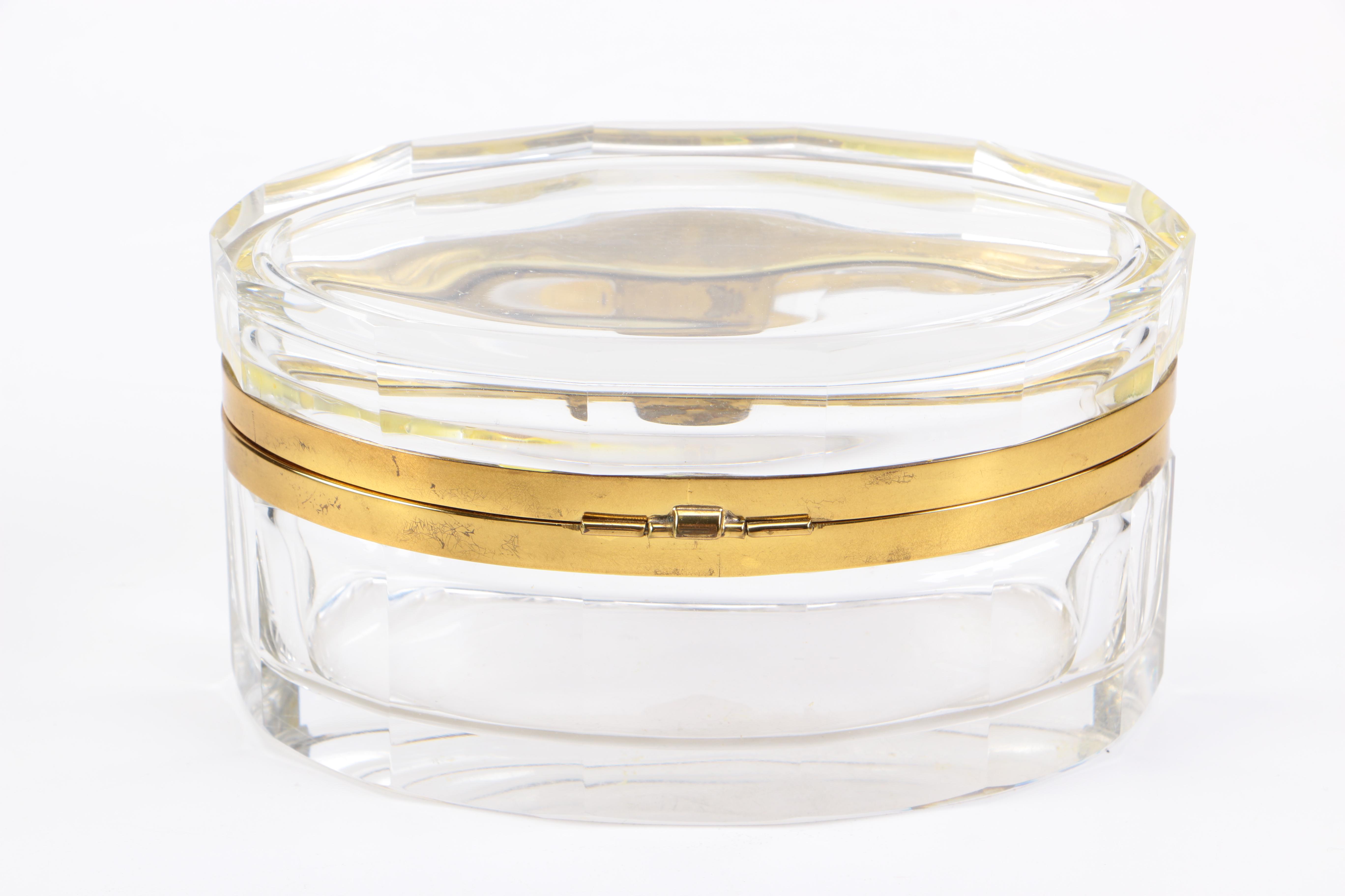 Vintage Glass Vanity Box