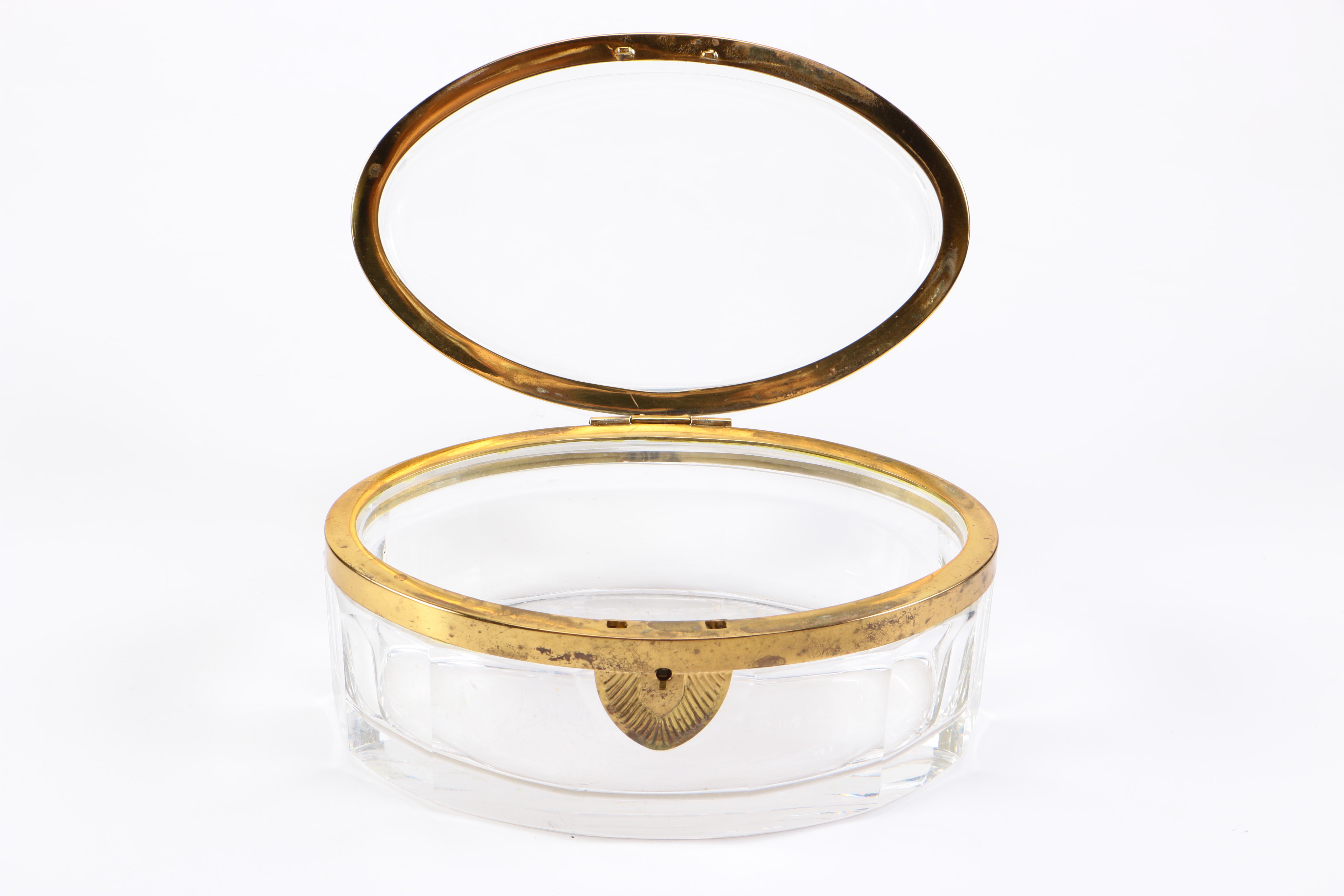 Vintage Glass Vanity Box