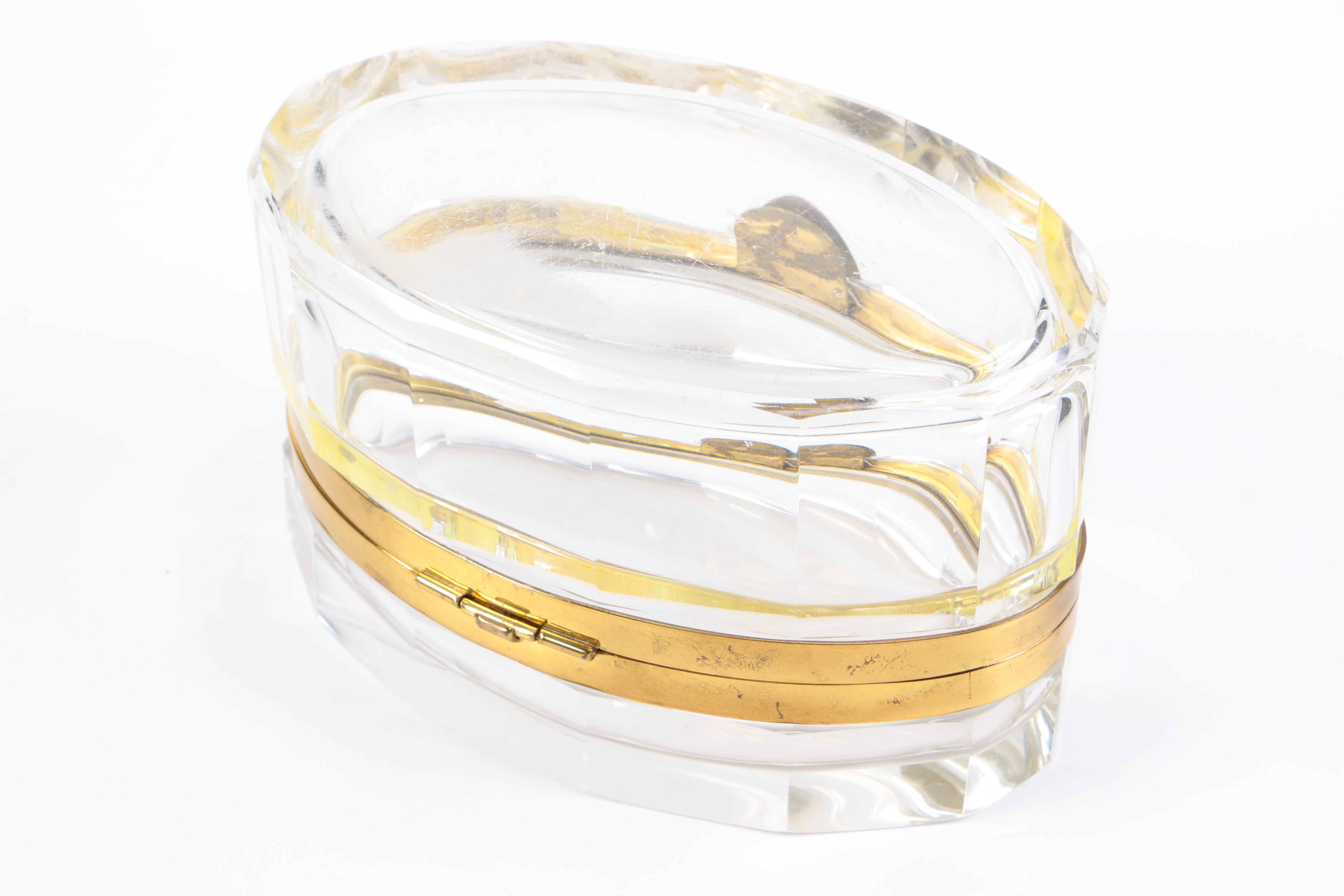 Vintage Glass Vanity Box