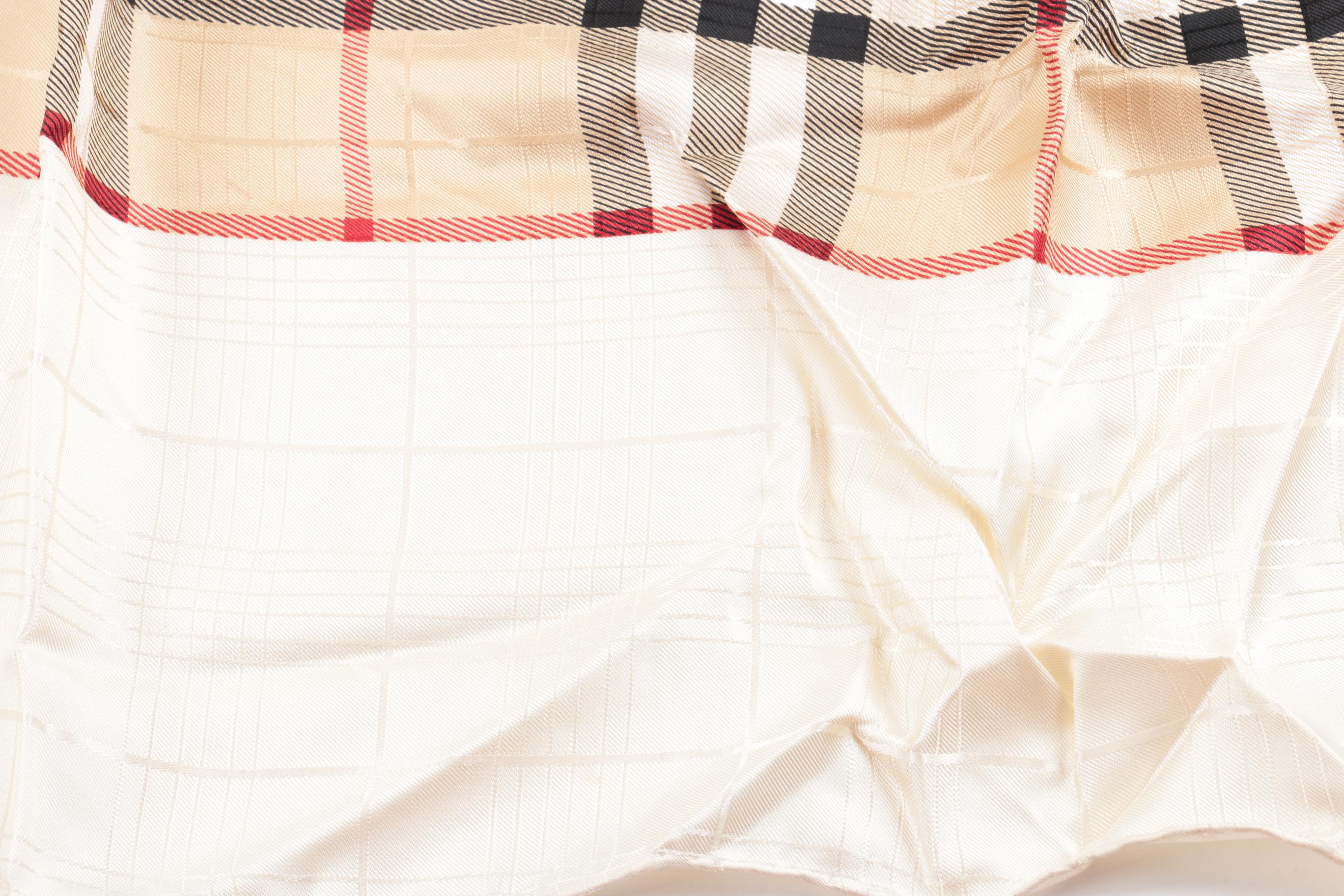 Burberry 100% Silk Scarf