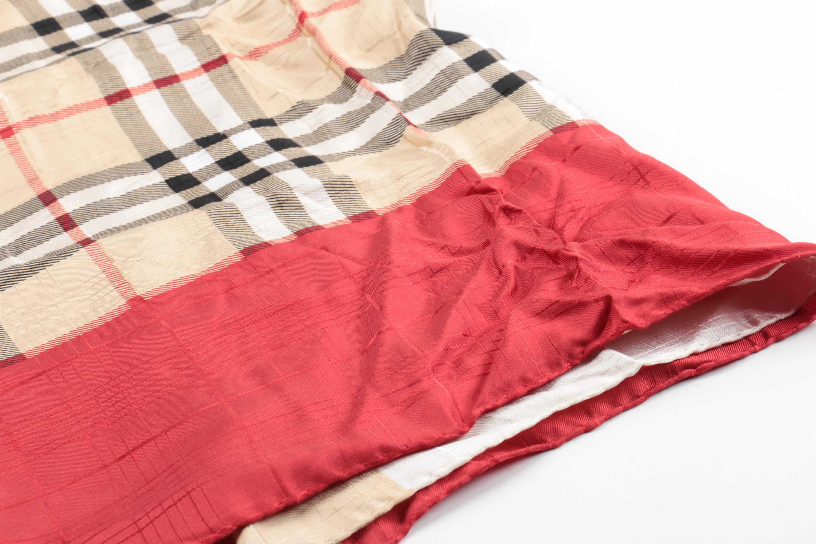 Burberry 100% Silk Scarf