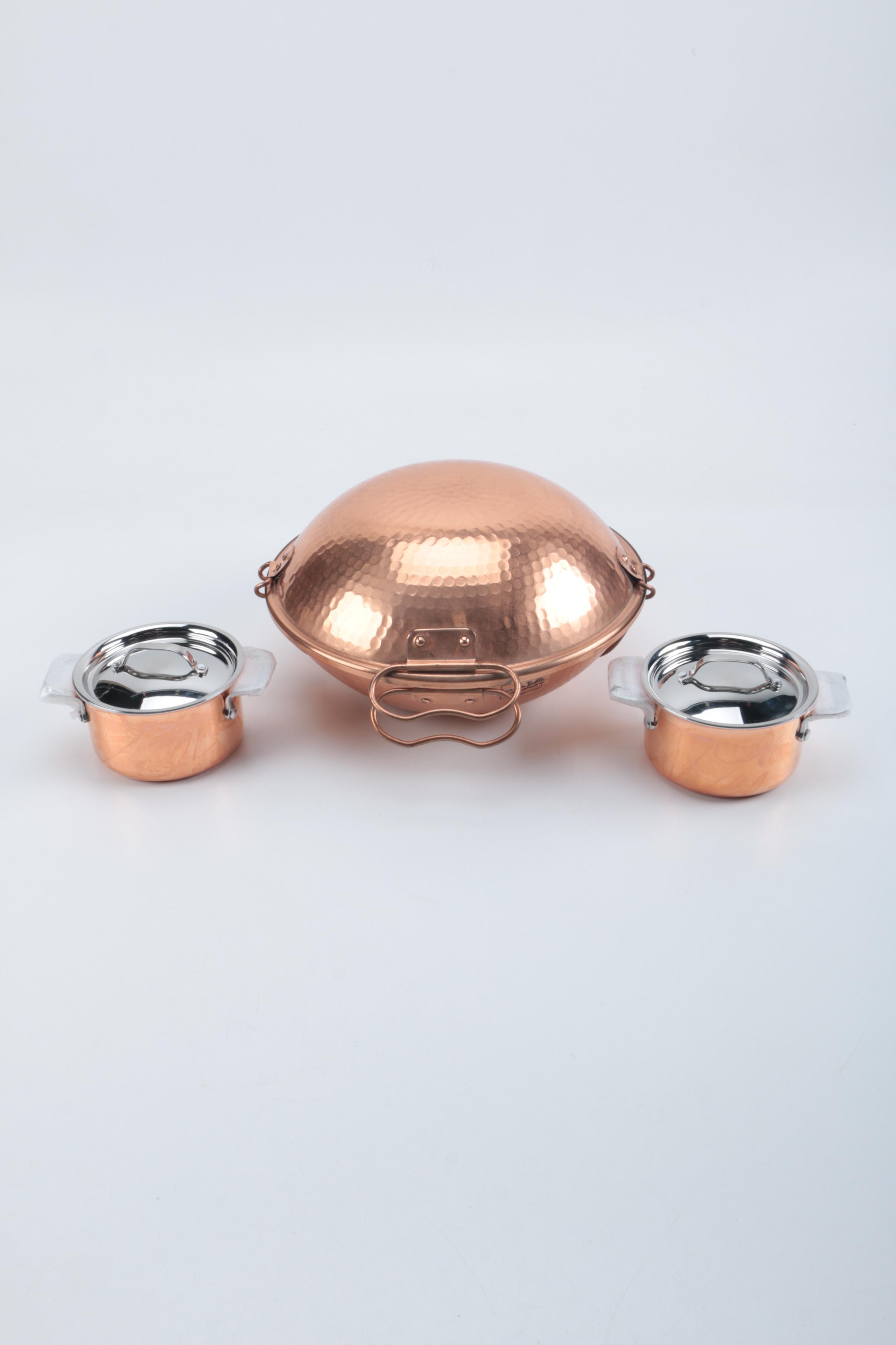 Copper Cataplana and Cookware Williams-Sonoma.