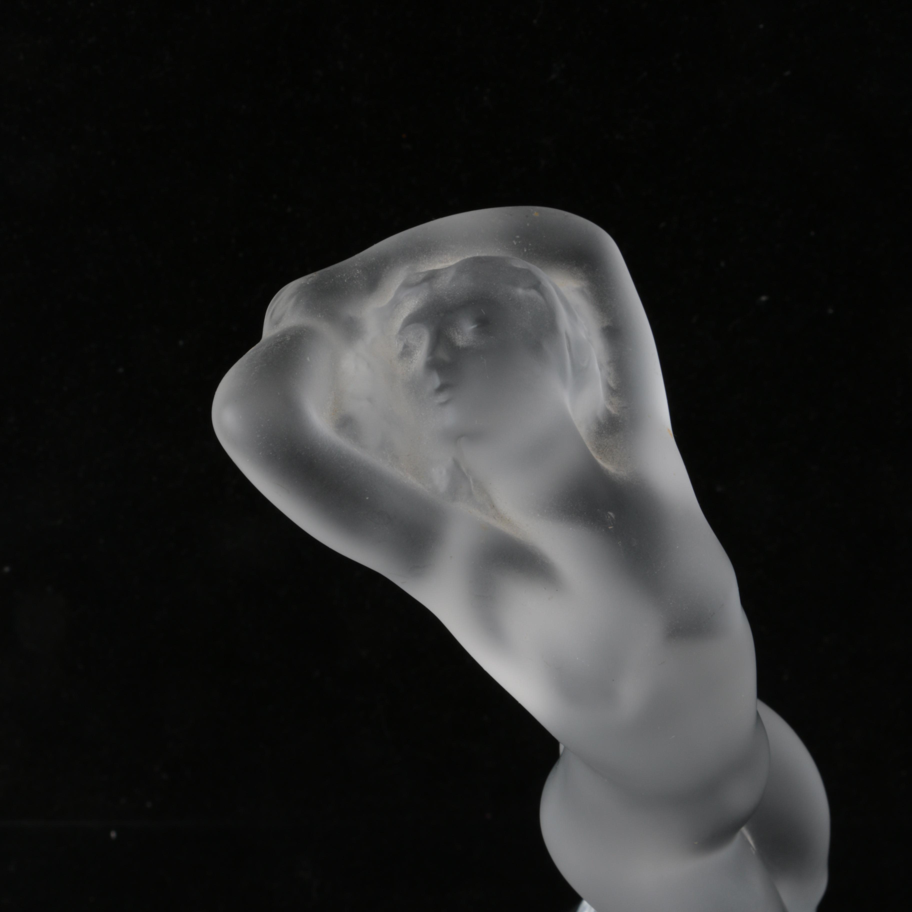Lalique "Nude Dancer; Arm Up" Crystal Figurine