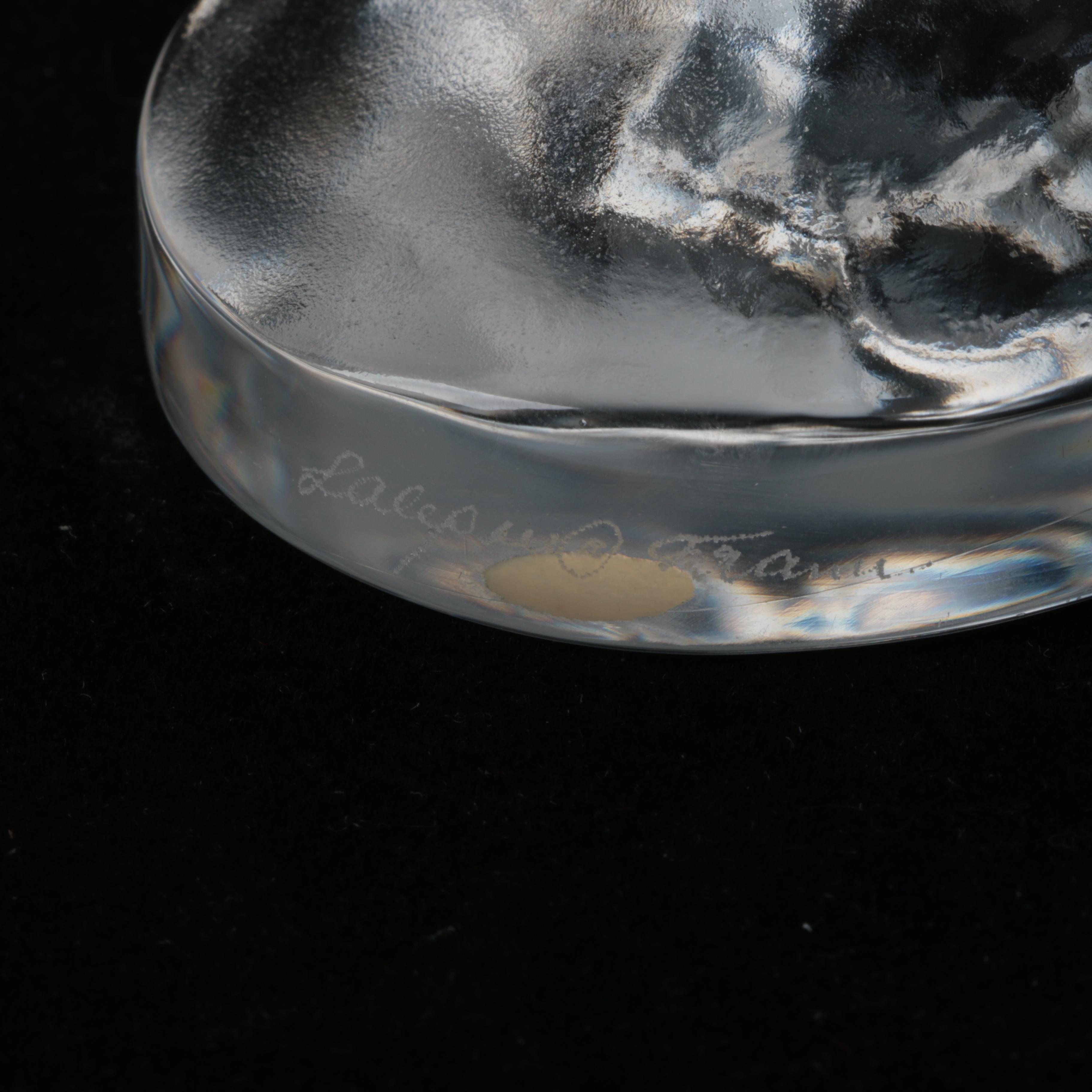 Lalique "Nude Dancer; Arm Up" Crystal Figurine