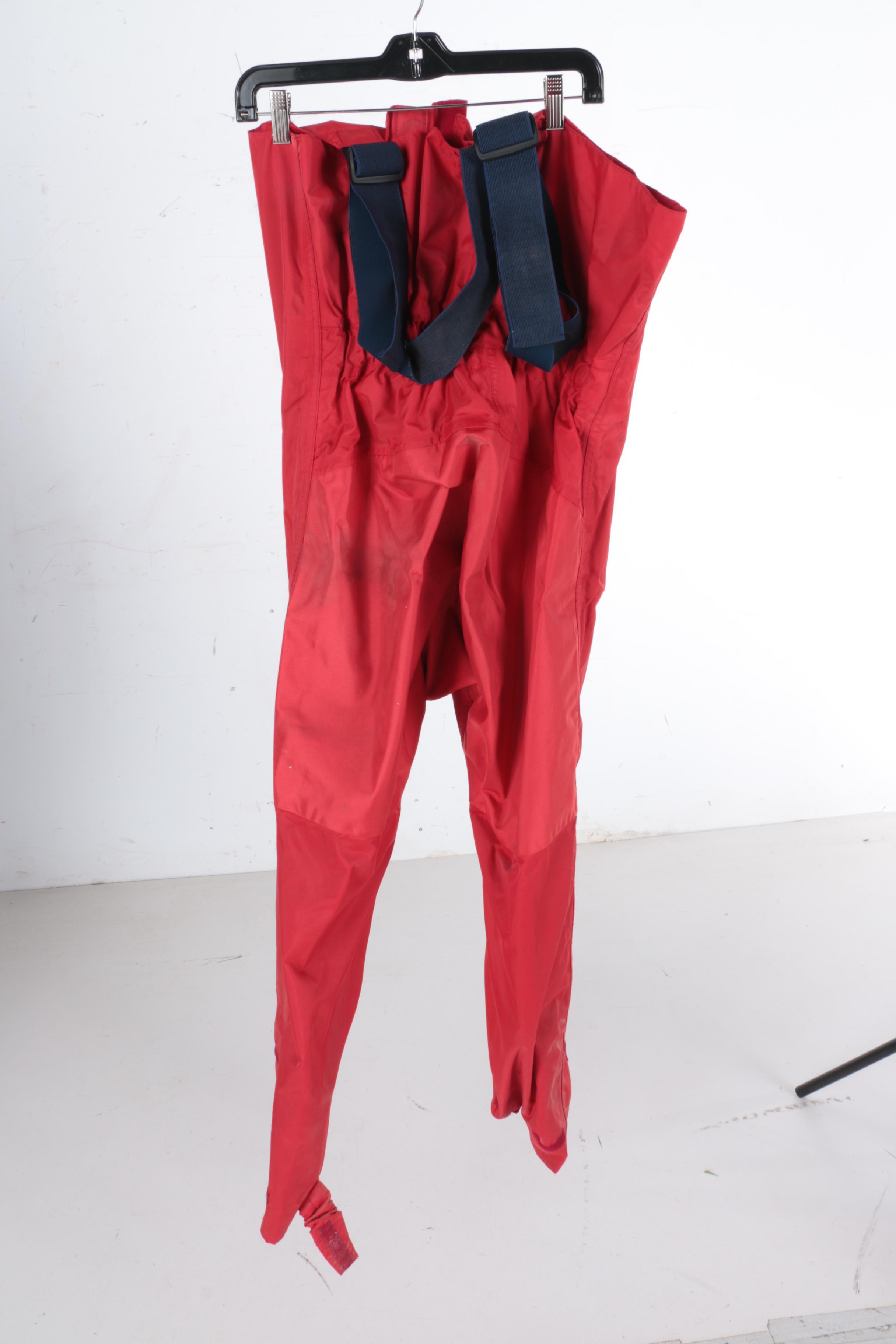 Red Musto Men's Waterproof Jacket and Waders