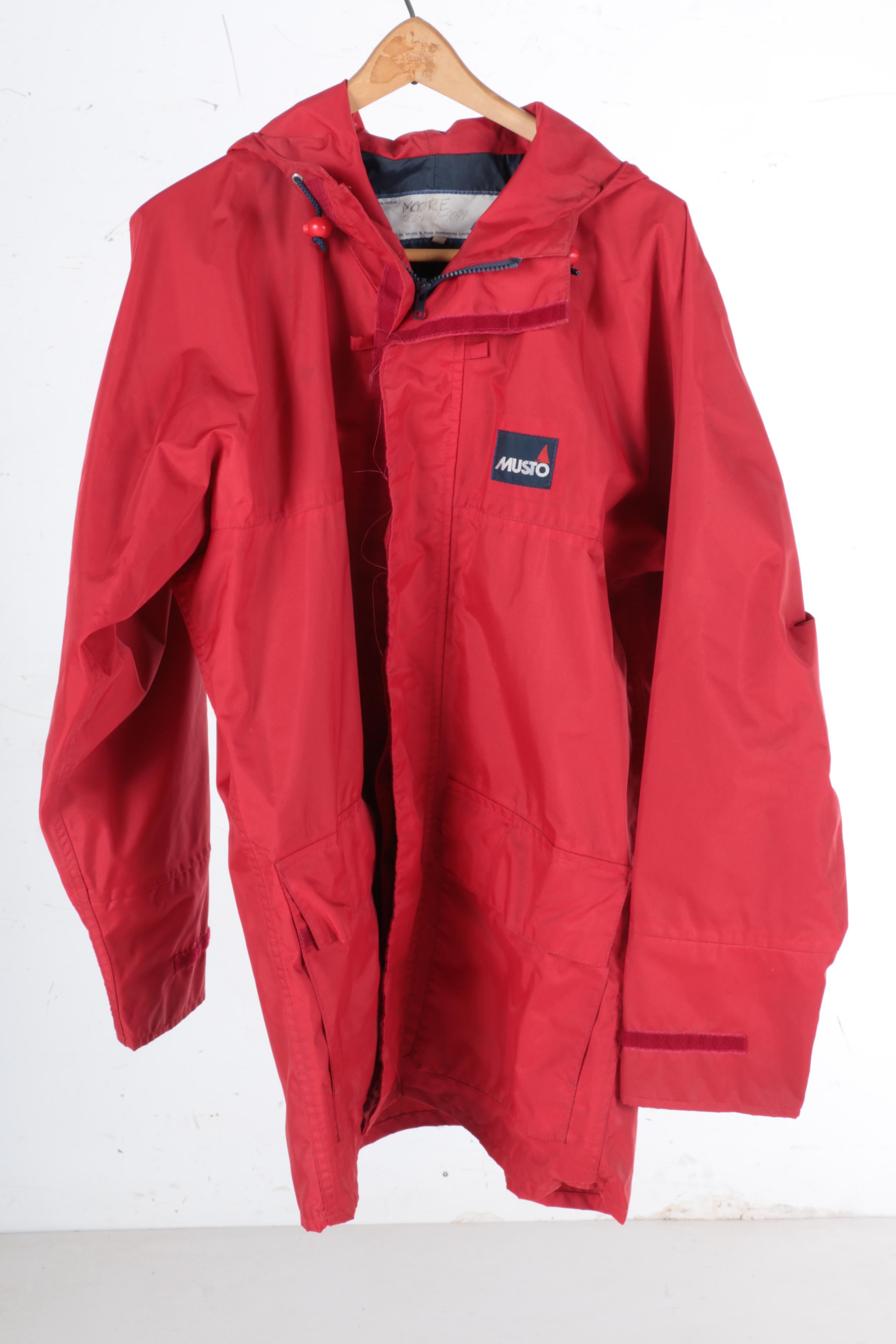 Red Musto Men's Waterproof Jacket and Waders