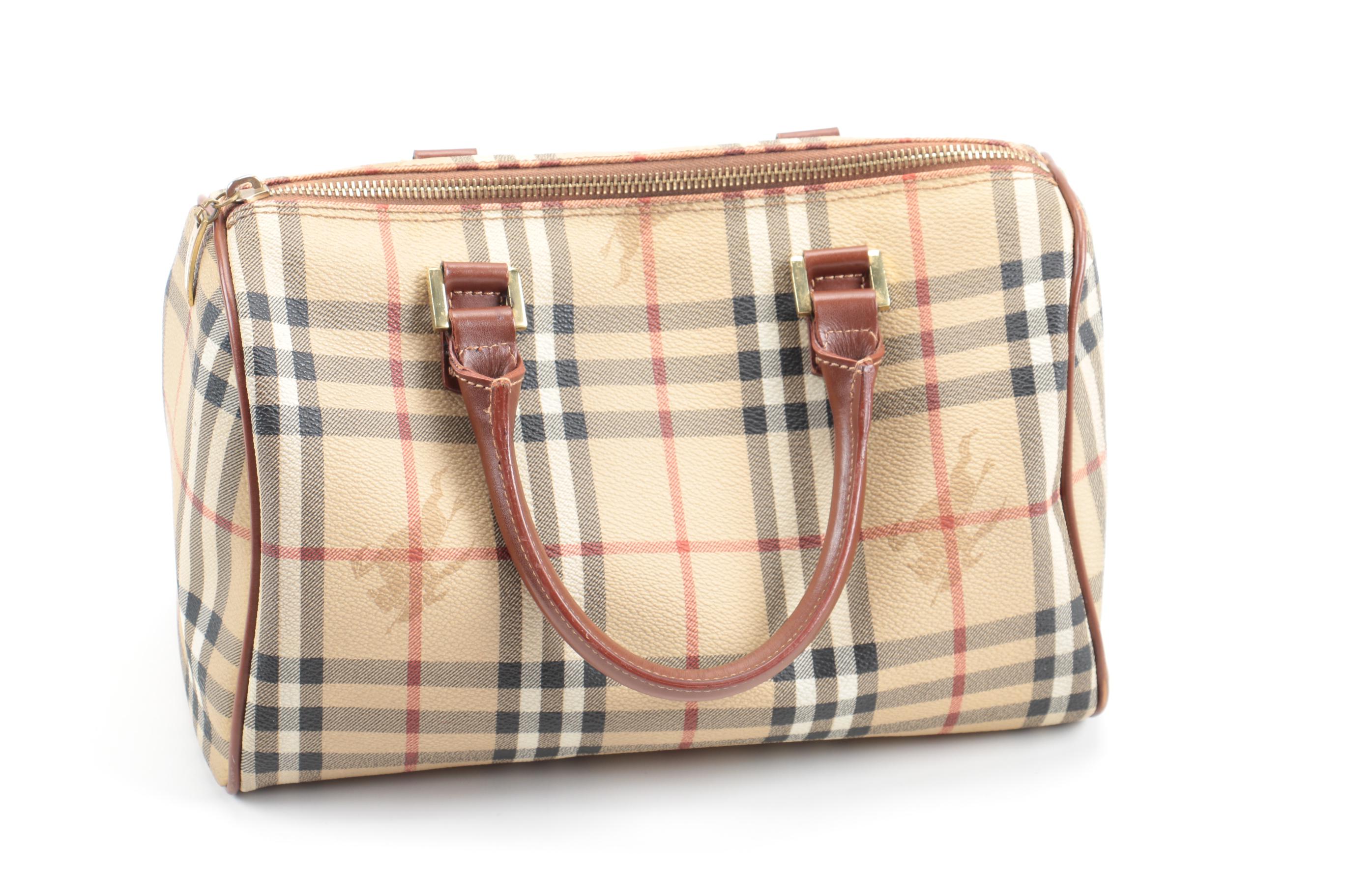 Burberry Coated Canvas Handbag