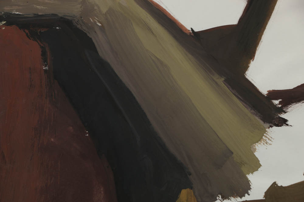 Acrylic Painting on Paper of Abstract Figure