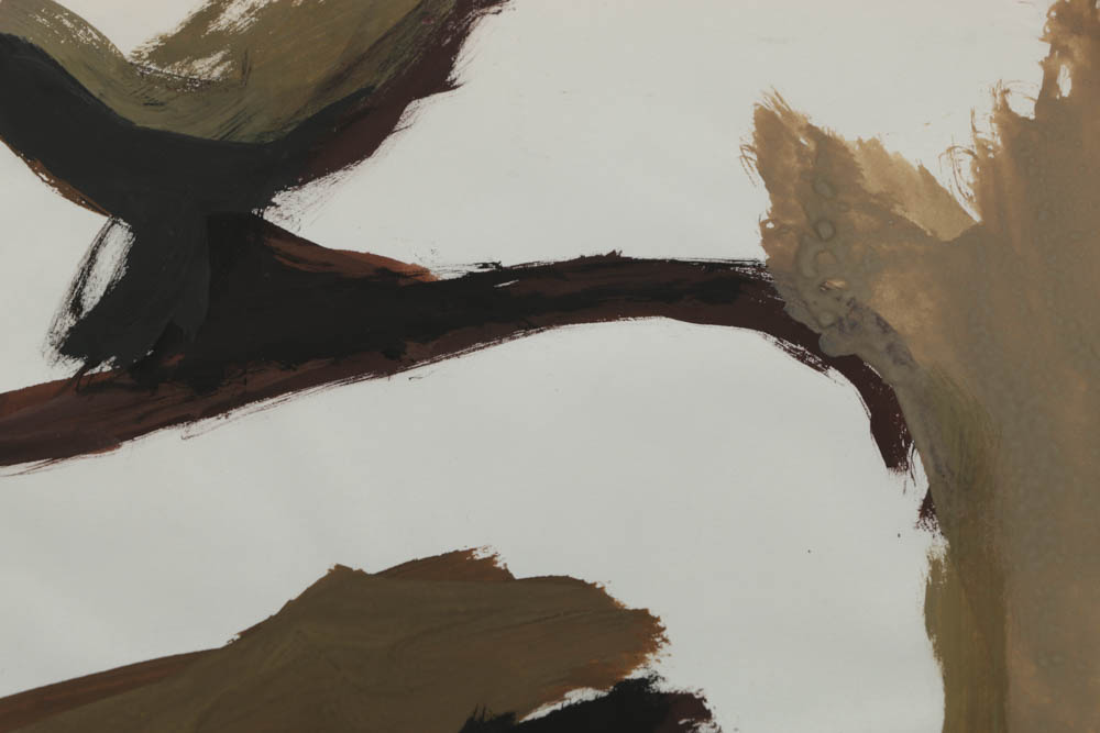 Acrylic Painting on Paper of Abstract Figure