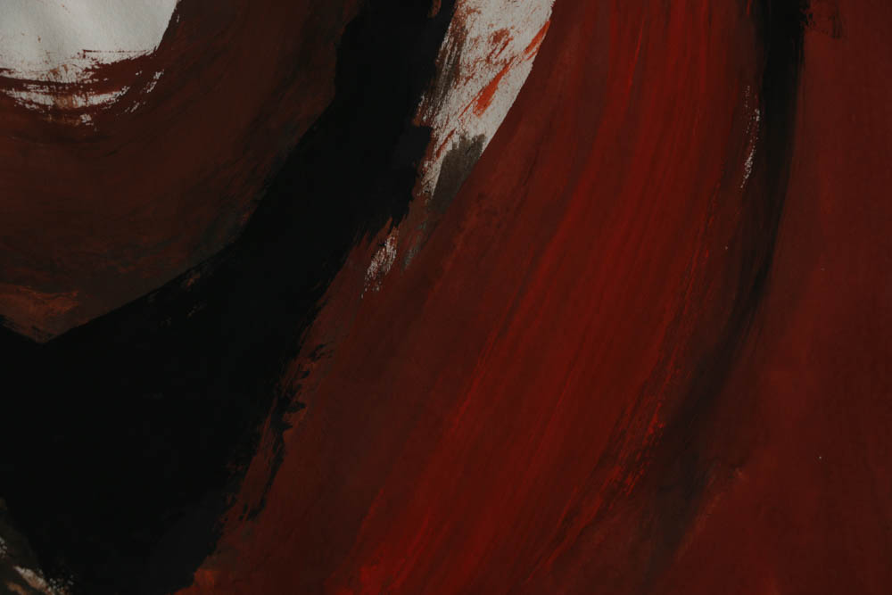 Acrylic Painting on Paper of a Female Figure