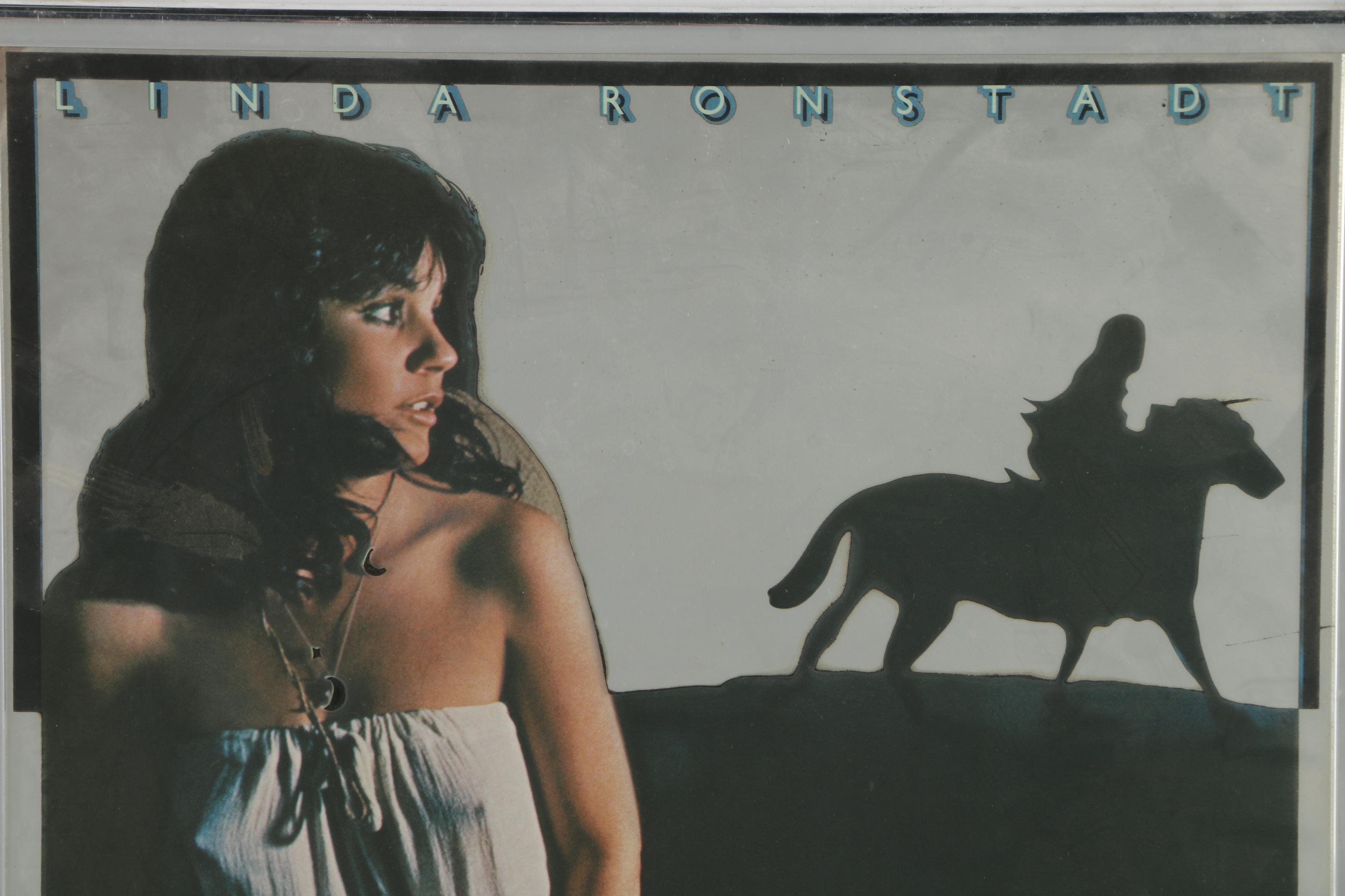 Linda Ronstadt "Hasten Down the Wind" Mirror Art
