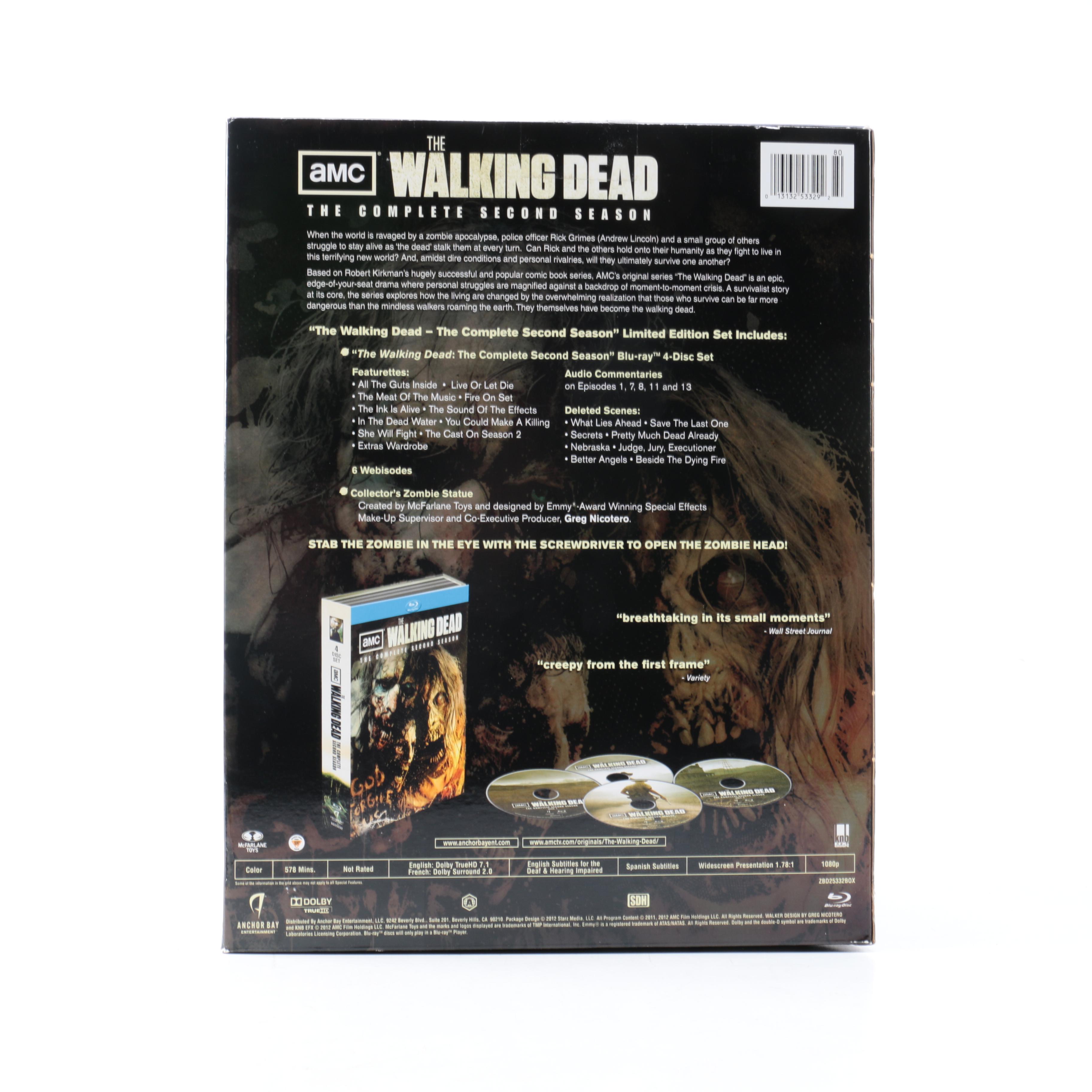 Limited Edition "Walking Dead" Blu-Ray of Complete 2nd Season