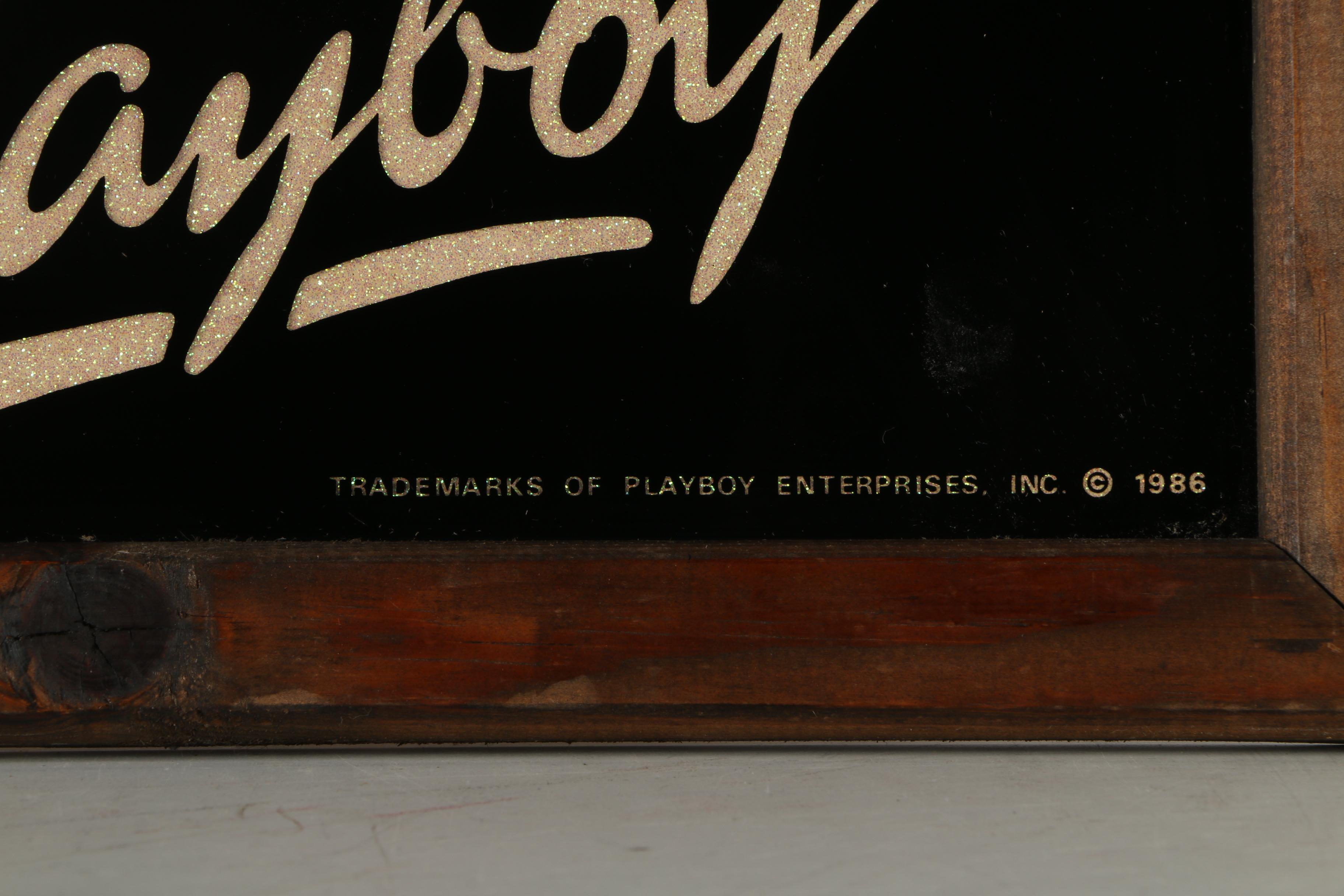 Playboy Bunny Serigraph on Glass