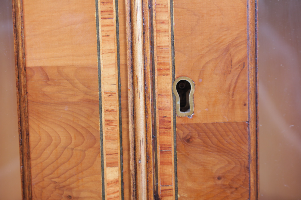 Vintage George III Style Glazed-Door Corner Cupboard