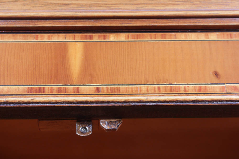 Vintage George III Style Glazed-Door Corner Cupboard