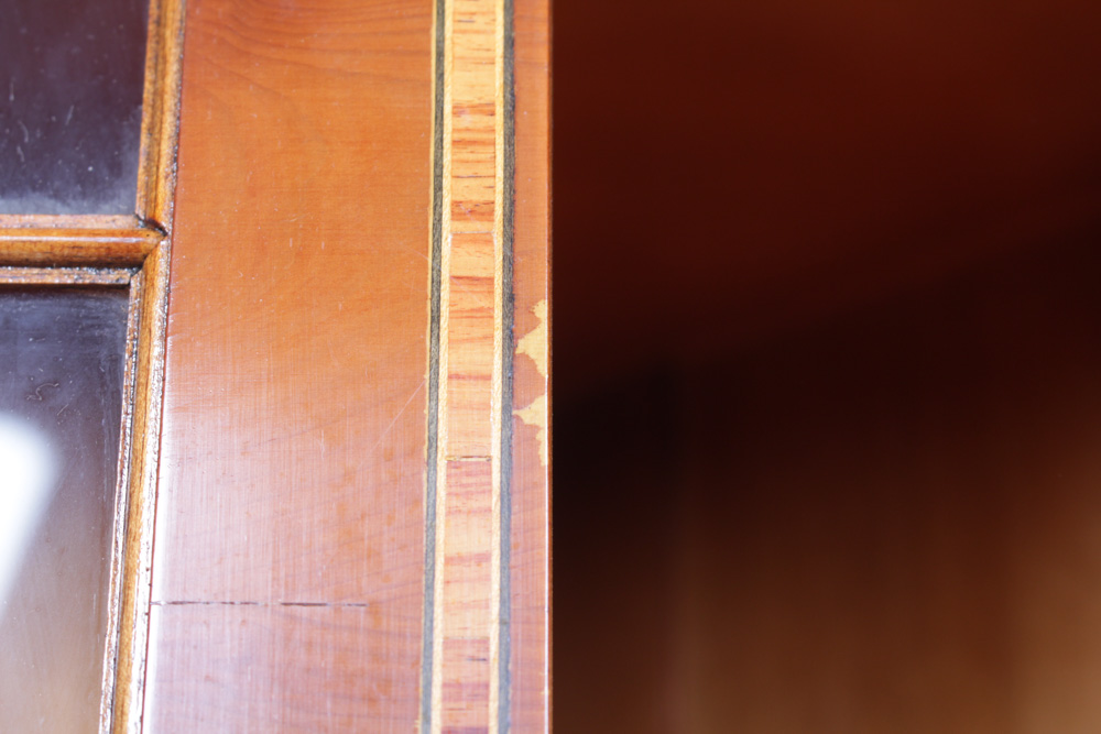 Vintage George III Style Glazed-Door Corner Cupboard