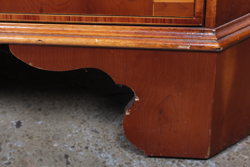 Vintage George III Style Glazed-Door Corner Cupboard