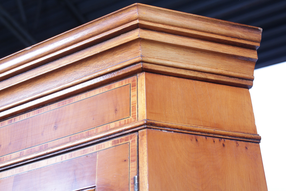 Vintage George III Style Glazed-Door Corner Cupboard