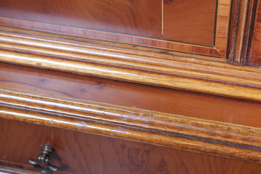 Vintage George III Style Glazed-Door Corner Cupboard