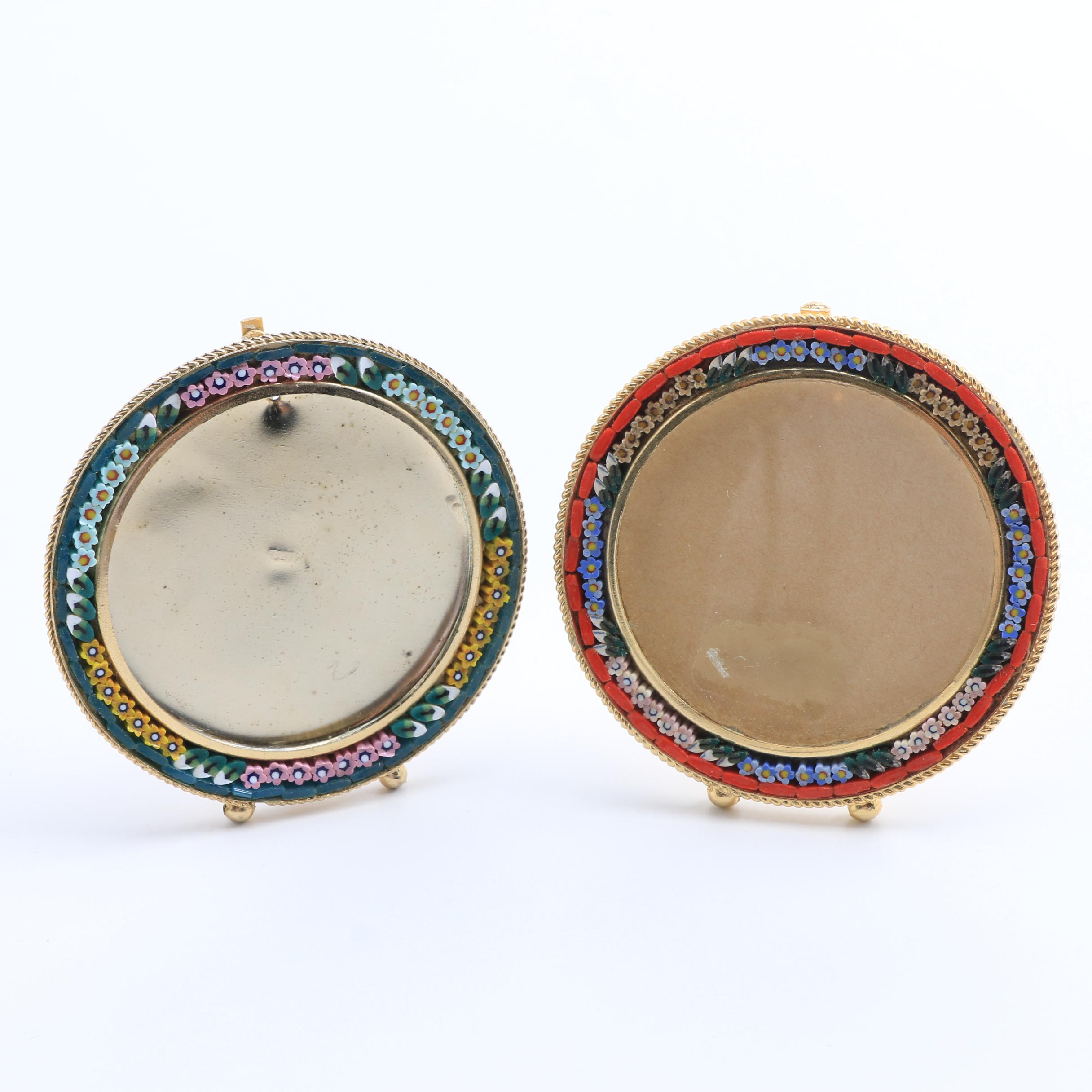 Five Italian Glass Mosaic Picture Frames