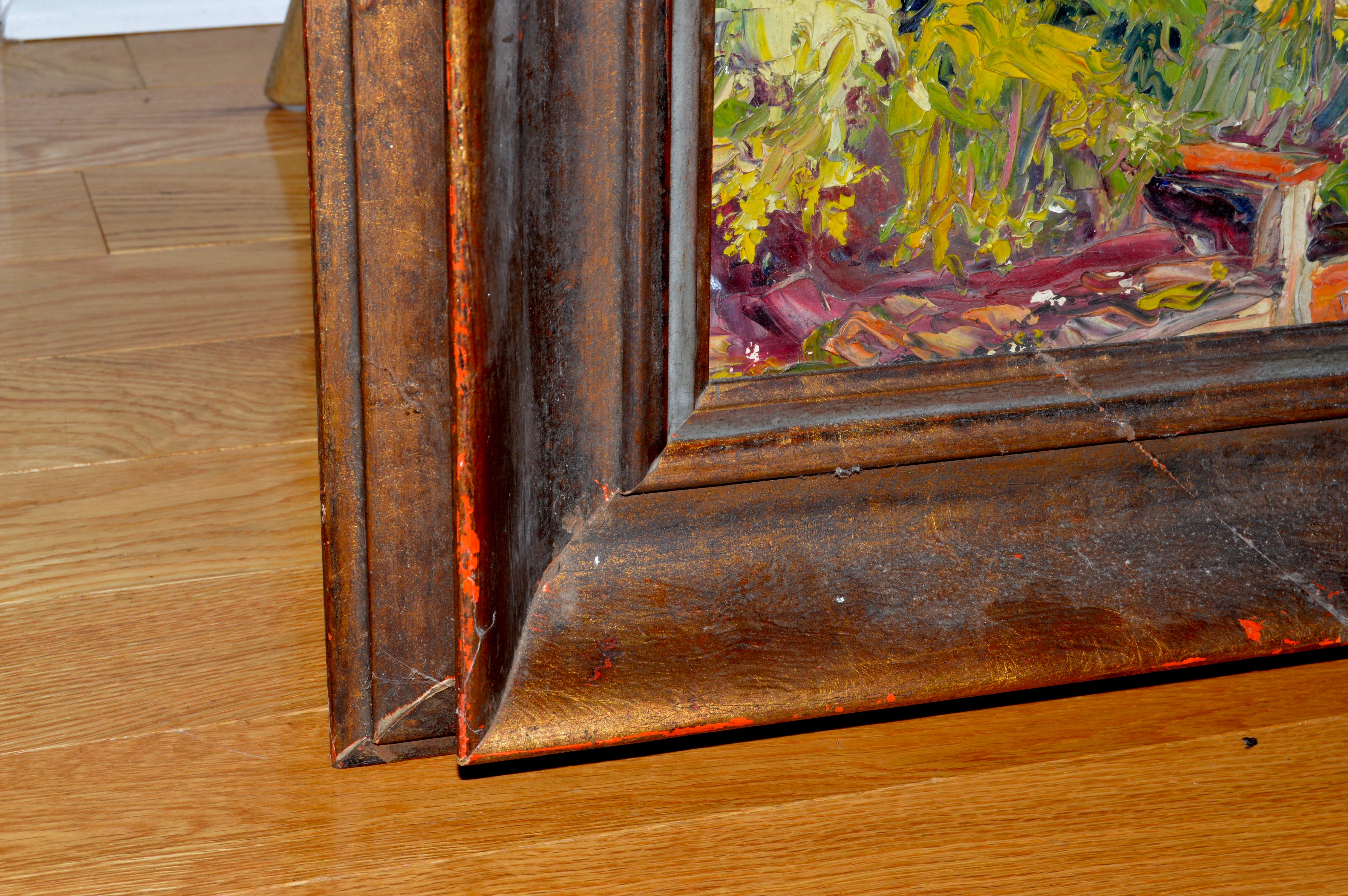 W. Bachmann Original 1957 Oil Impasto Painting on Canvas