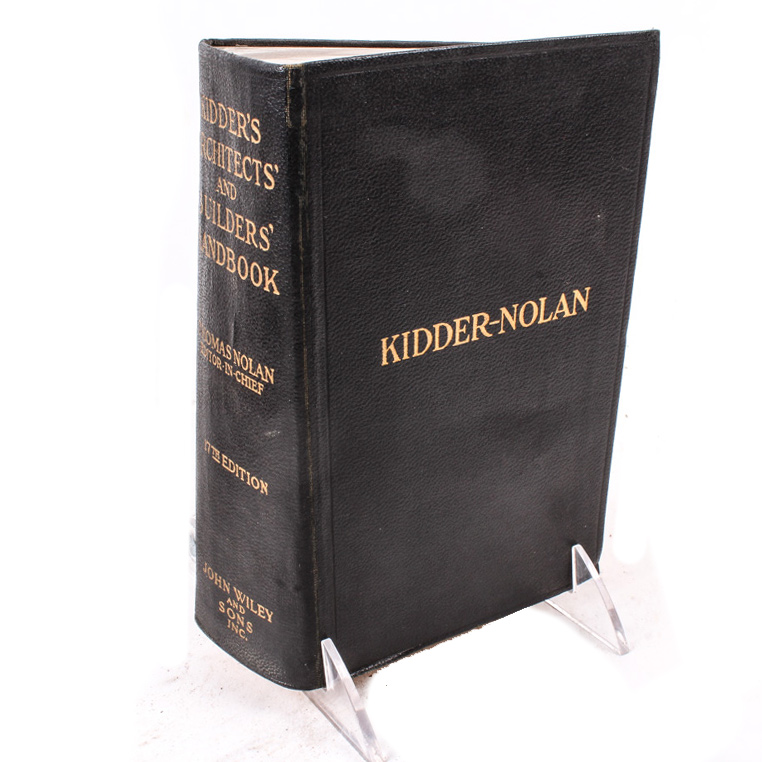 1921 "Kidder's Architects' and Builders' Handbook"