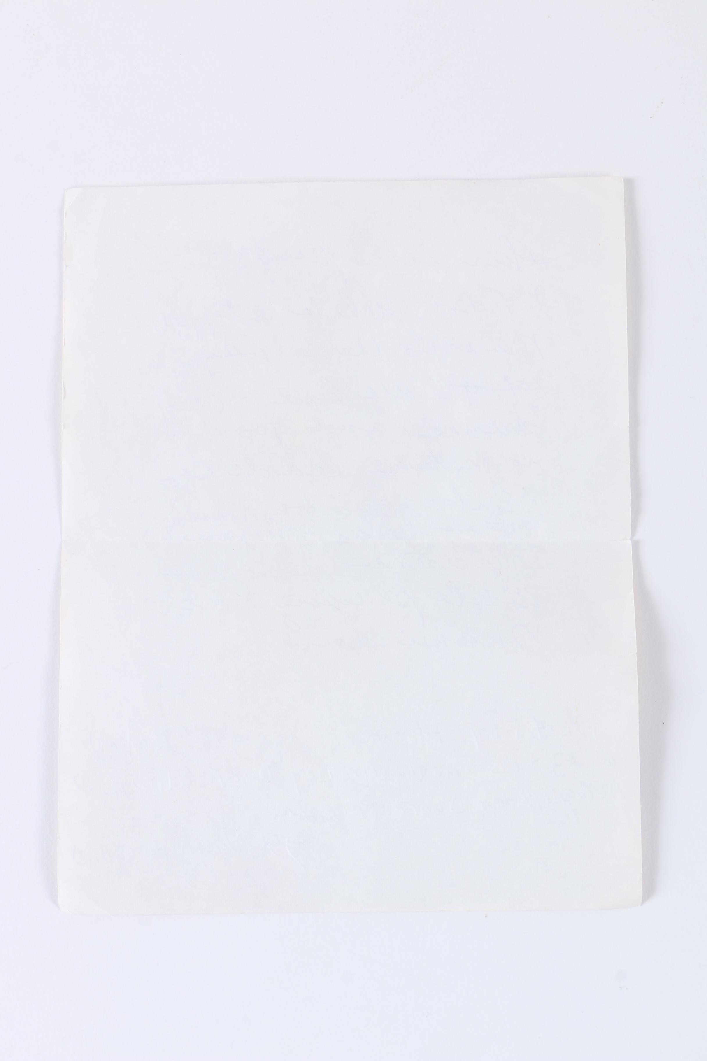 Duke Ellington Signed Prom Program