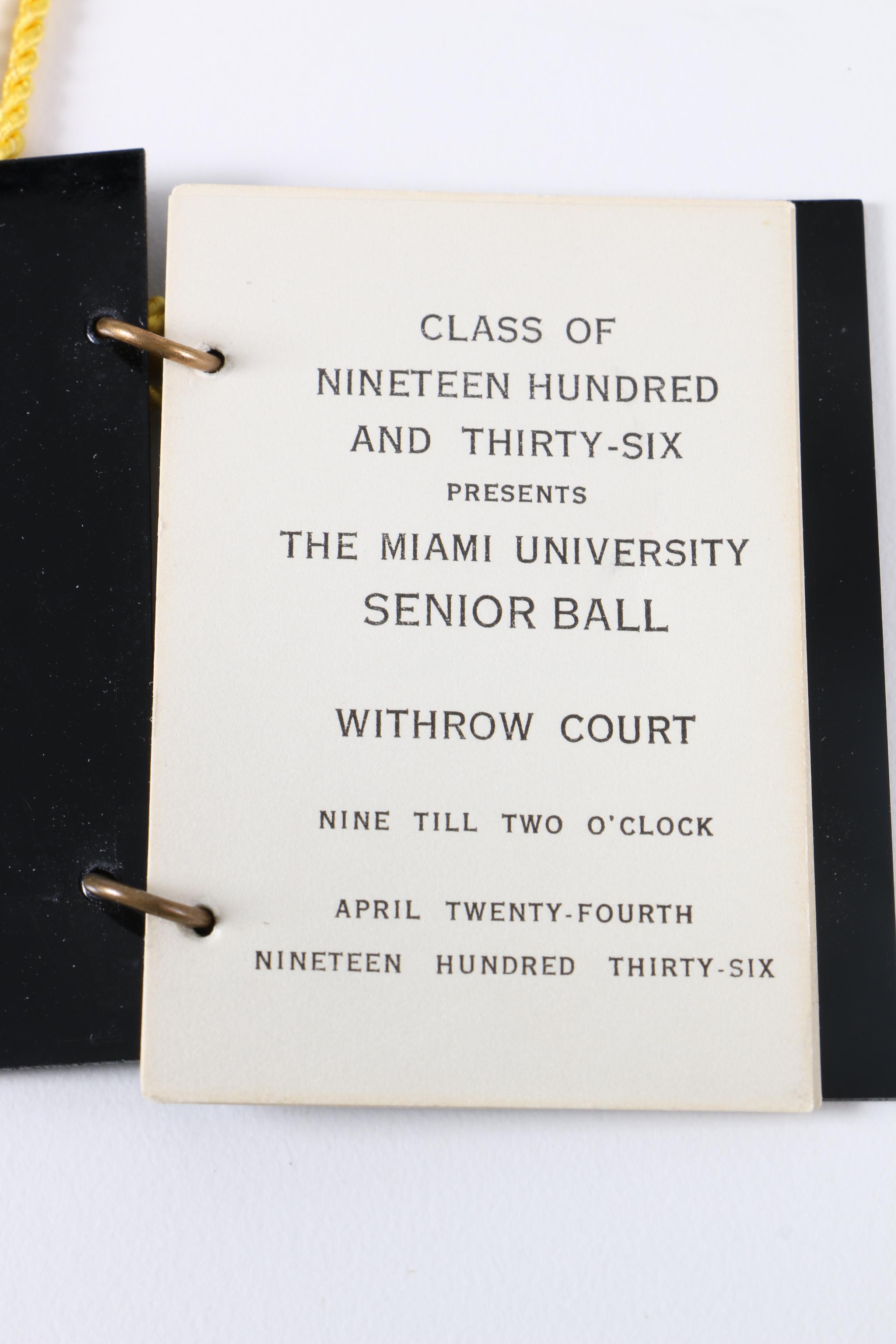 Duke Ellington Signed Prom Program