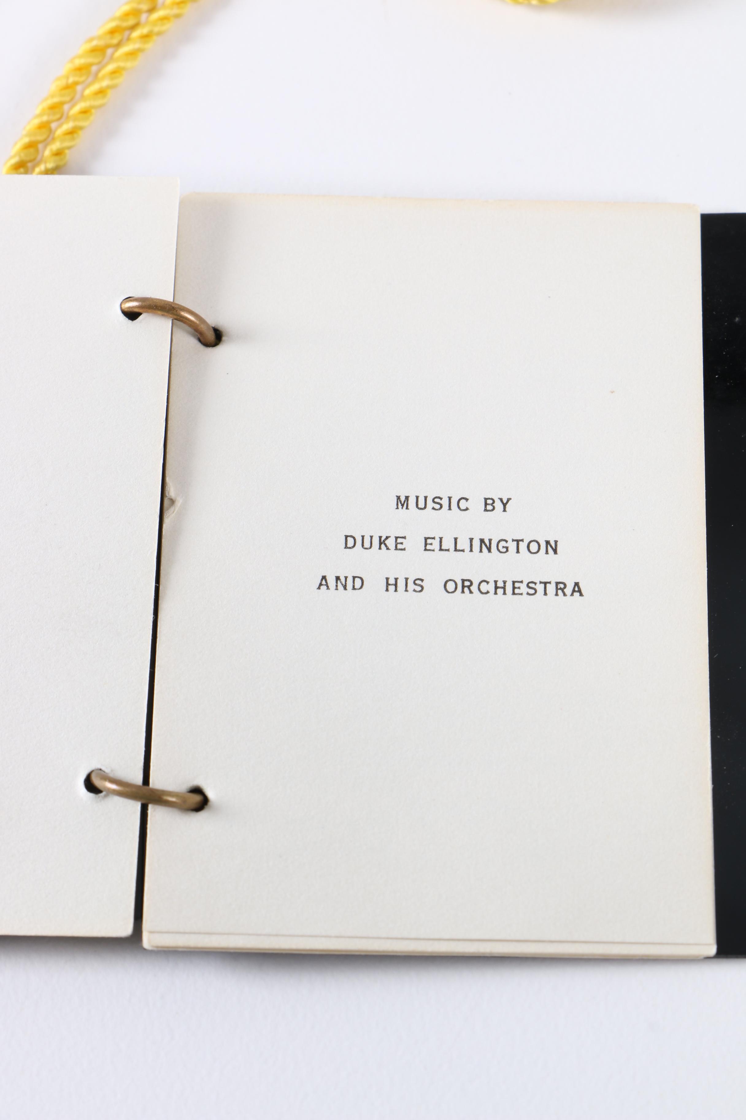 Duke Ellington Signed Prom Program