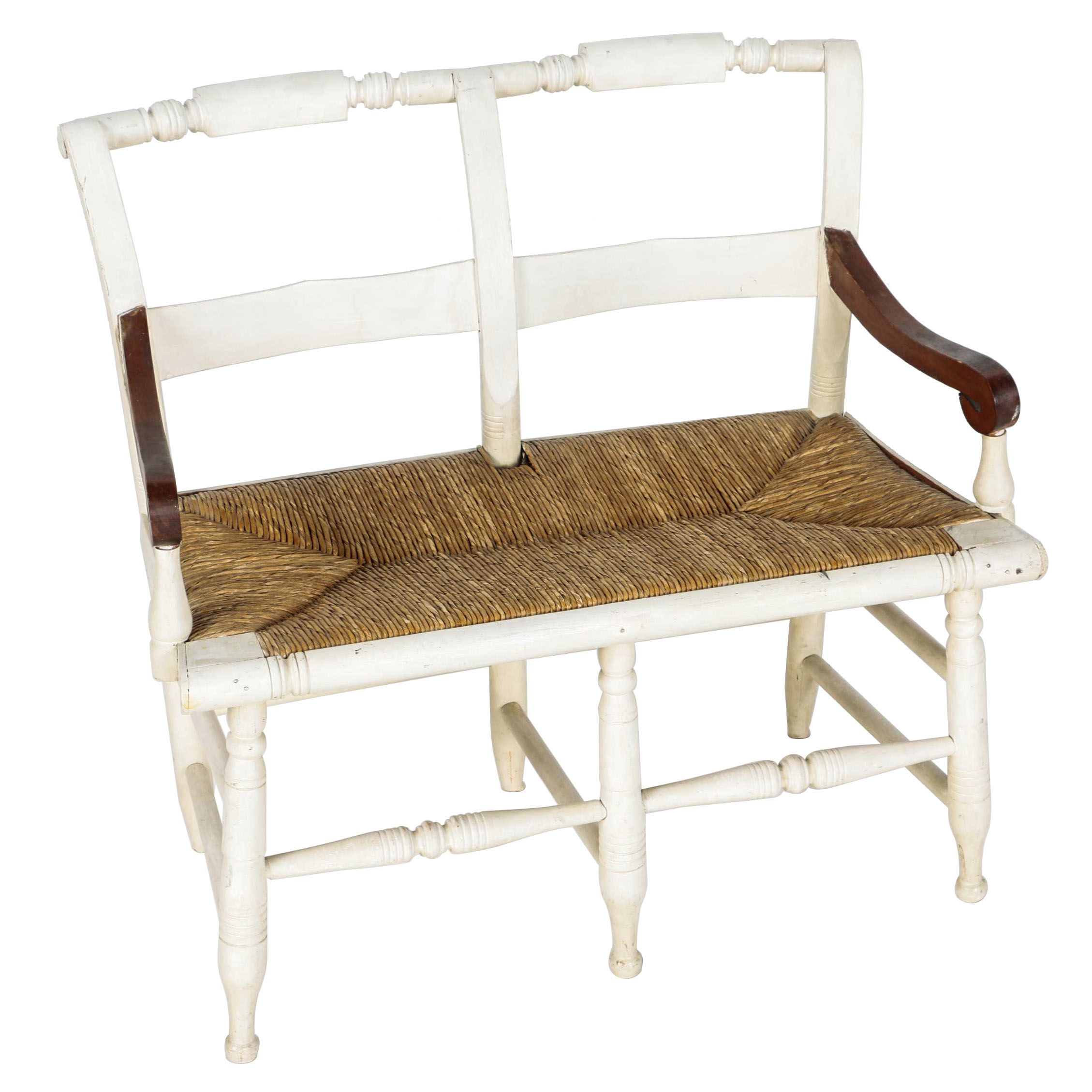 Vintage Child's Wicker Bench