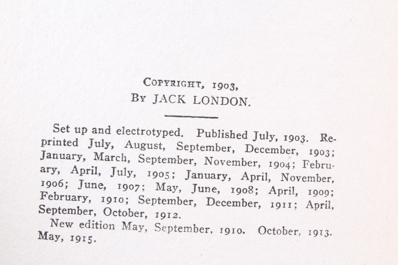 1910s Jack London Books
