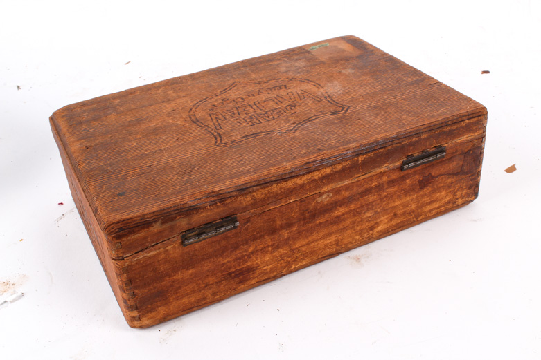 Jean Val Jean Cigar Box Filled with Assorted Small Tools