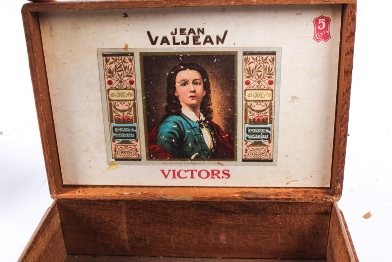 Jean Val Jean Cigar Box Filled with Assorted Small Tools