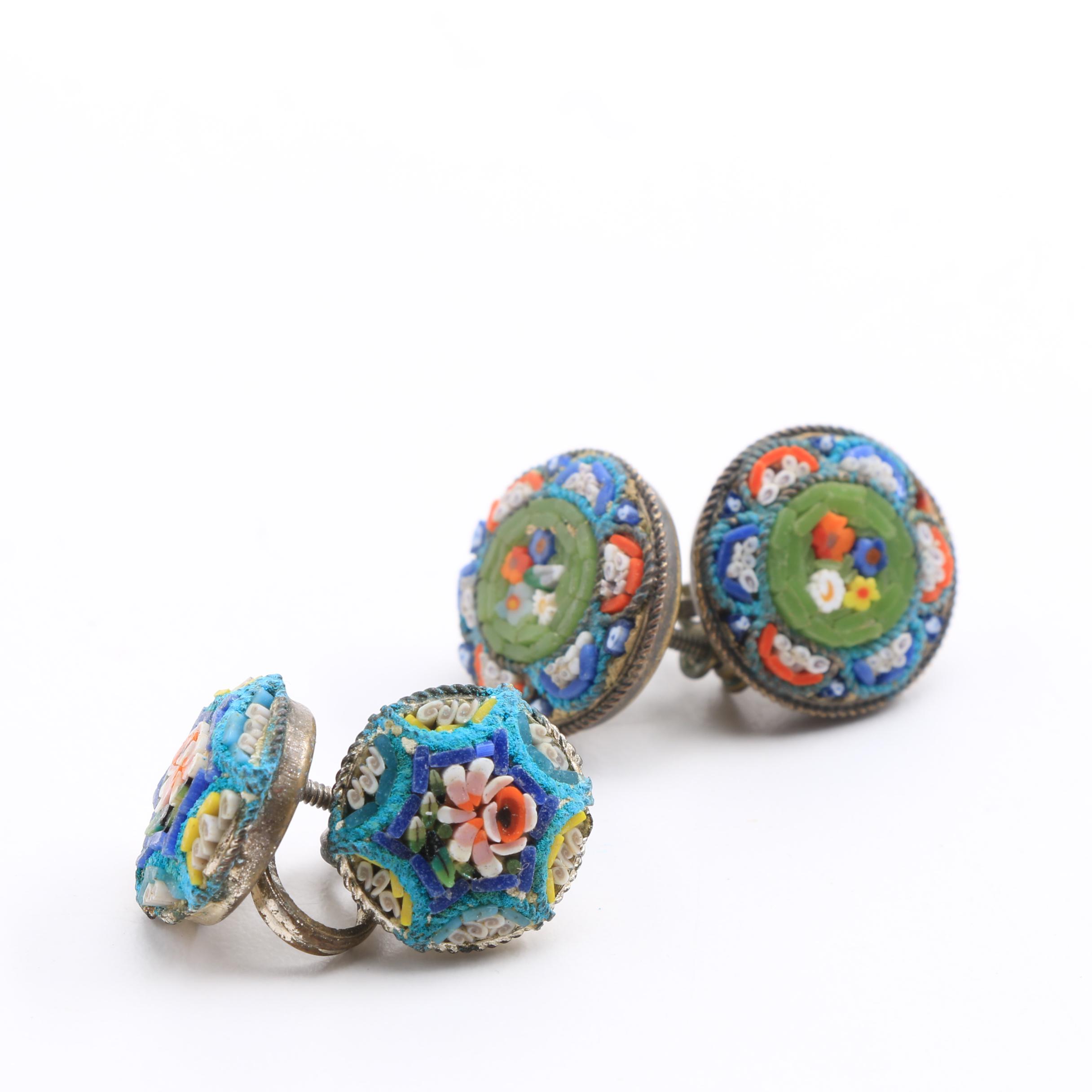 Italian Glass Mosaic Jewelry
