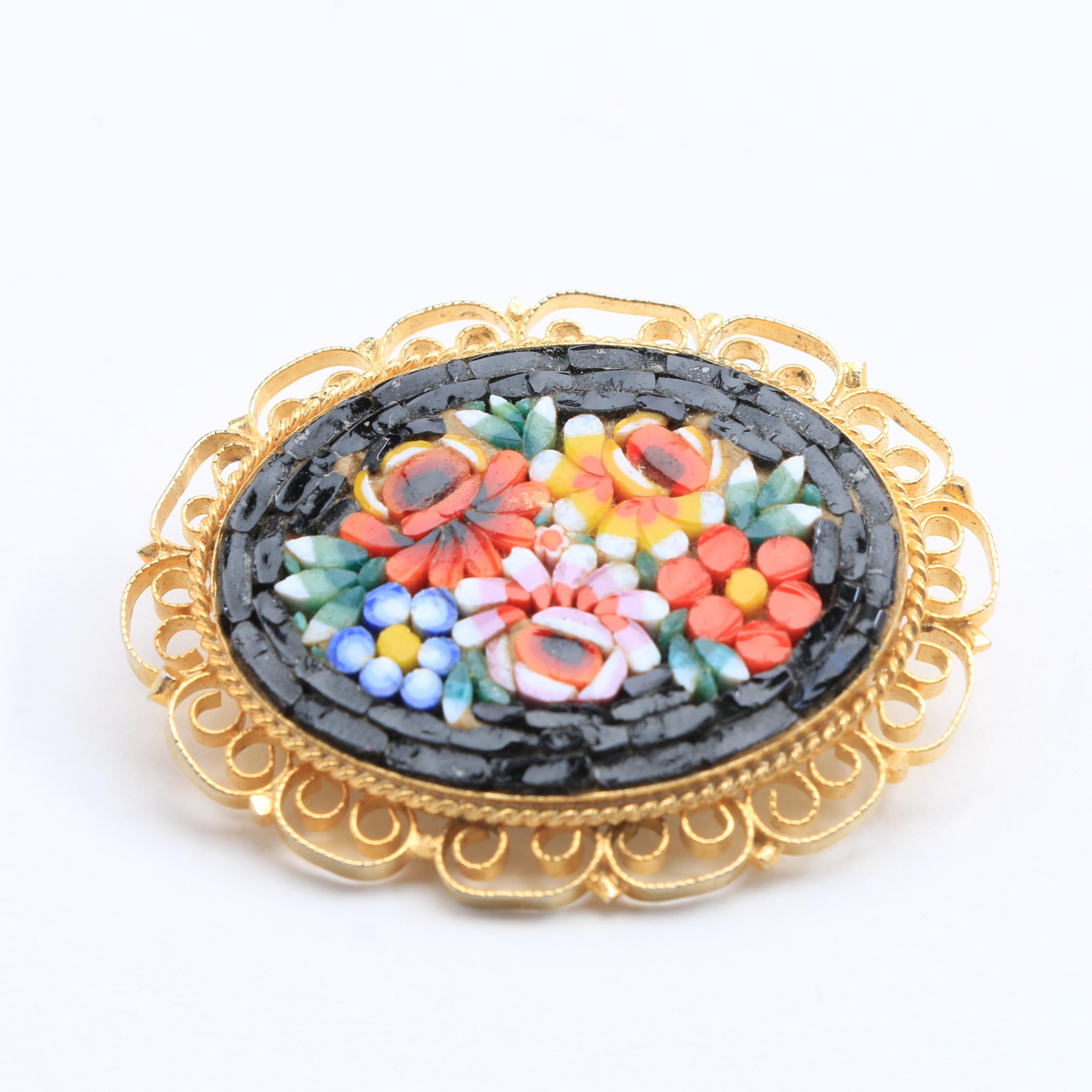 Italian Glass Mosaic Jewelry
