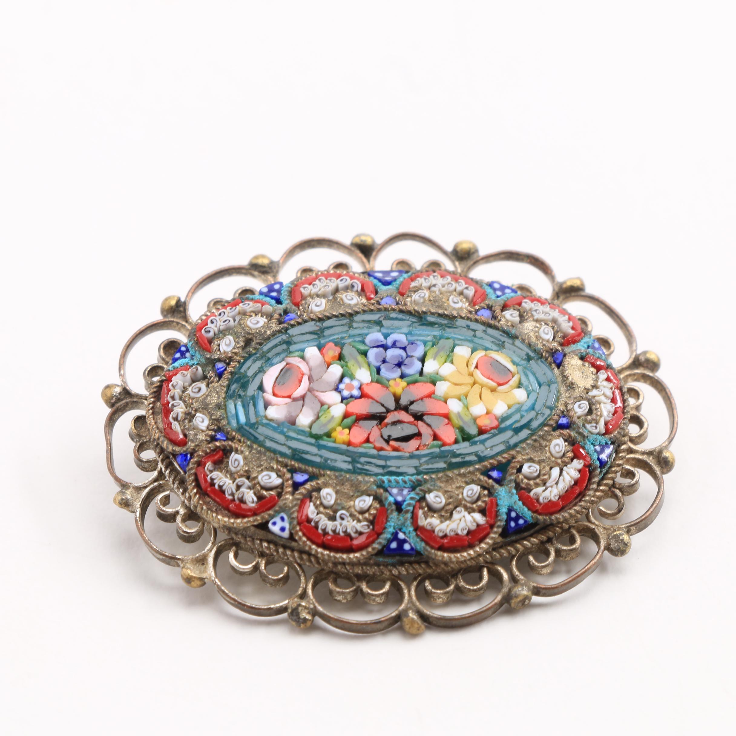 Italian Glass Mosaic Jewelry