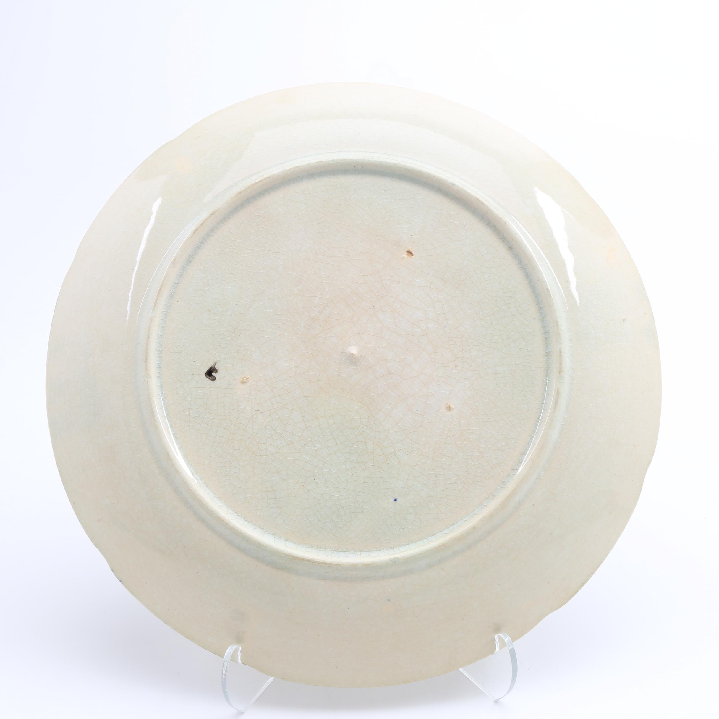 Three 19th-Century Majolica Plates