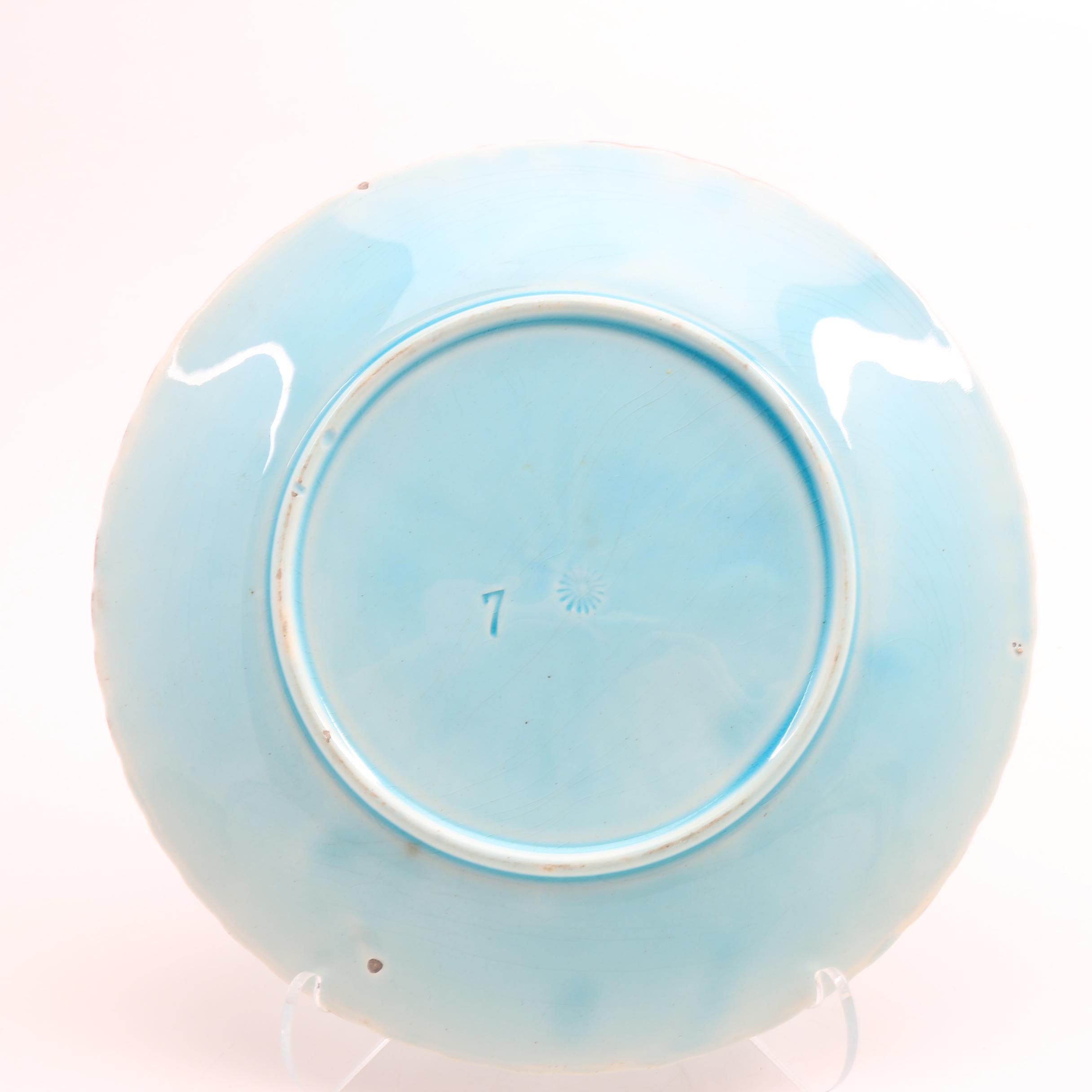 Three 19th-Century Majolica Plates