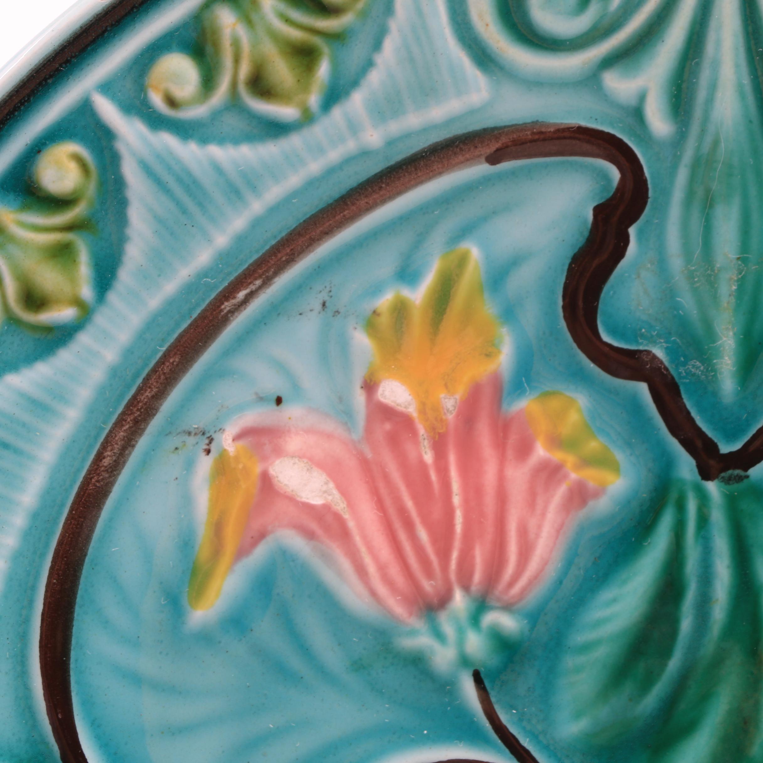 Three 19th-Century Majolica Plates